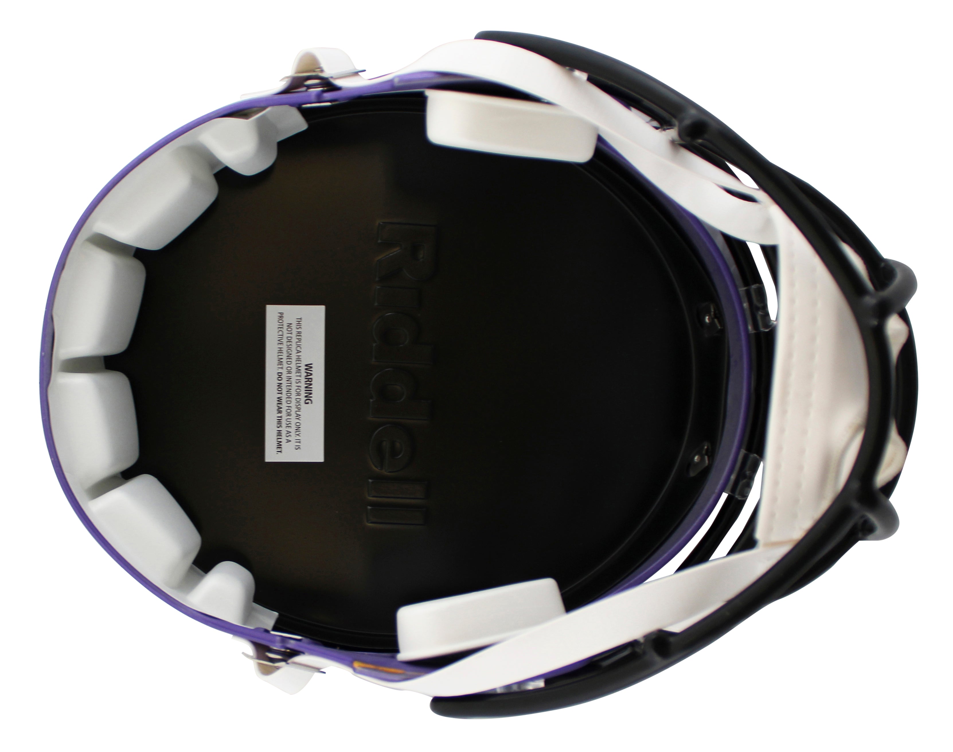 Vikings Fran Tarkenton "HOF" Signed F/S Speed Rep Helmet W/ Case BAS Witnessed