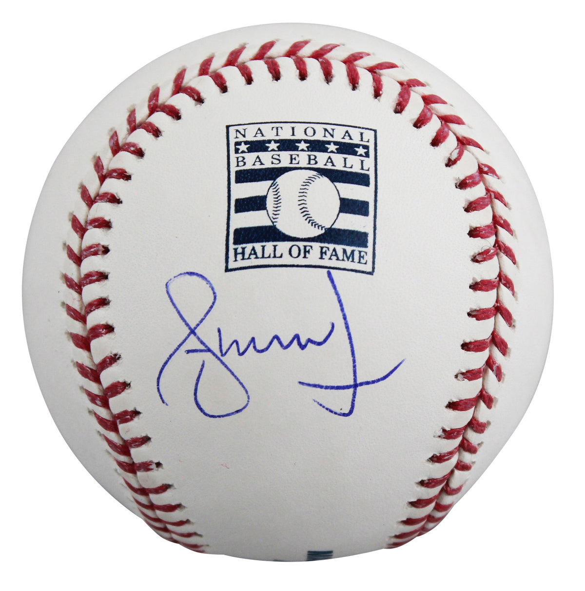 Braves Andruw Jones Signed Hall OF Fame Logo Oml Baseball BAS #BY103707