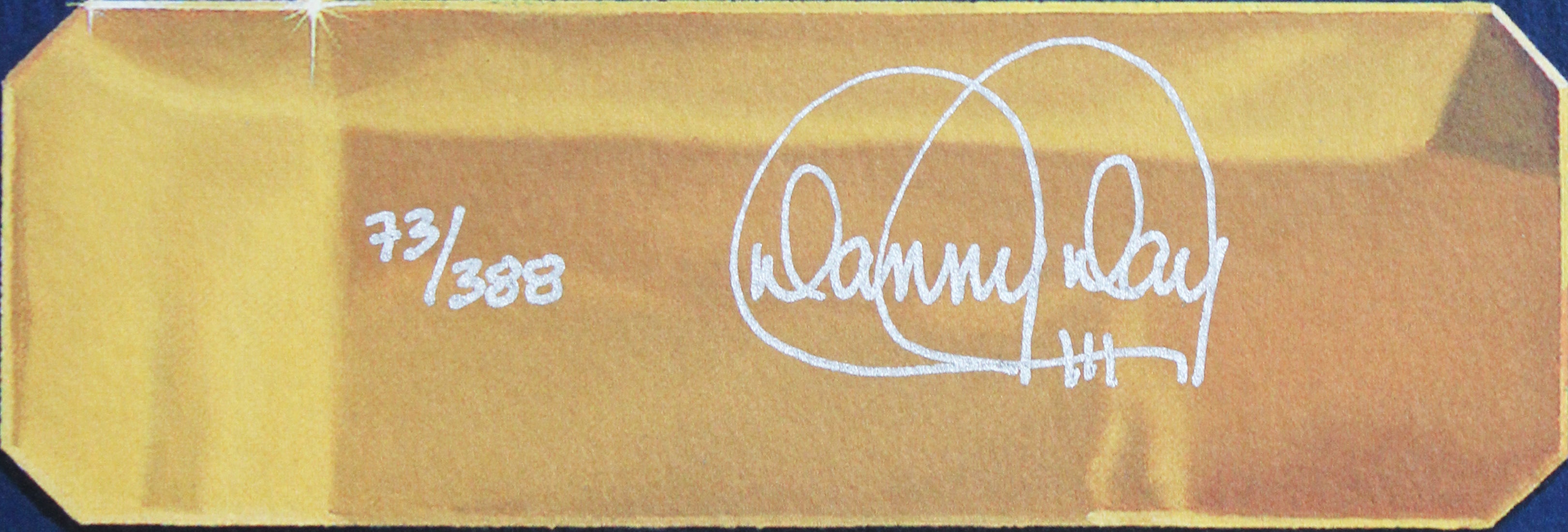 Joe DiMaggio & Danny Day Signed 30x34 Giclee Framed Display LE #73/388 BAS LOA