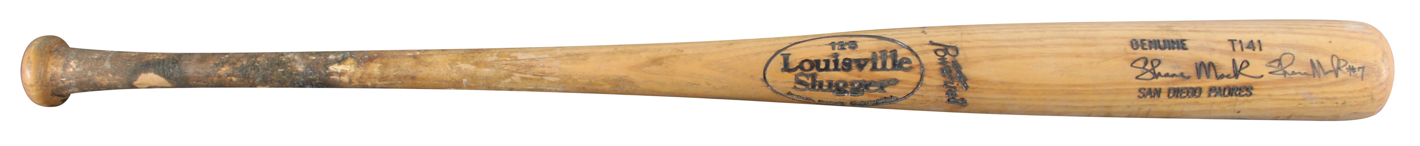 Padres Shane Mack Signed Game Used Louisville Slugger Player Model Bat BAS