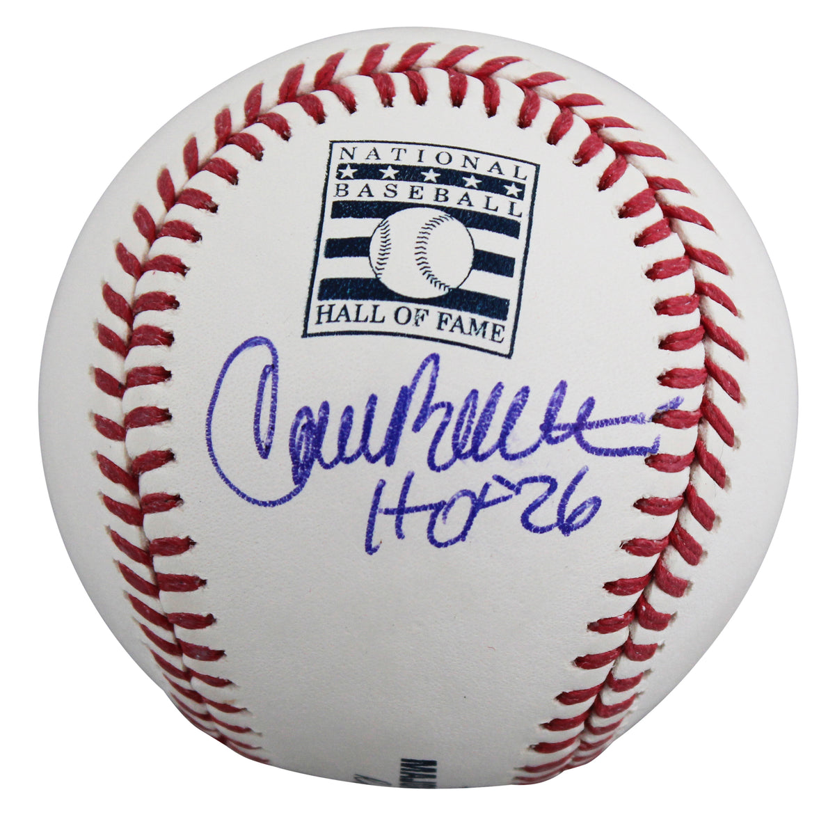 Mets Carlos Beltran "HOF 26" Signed Hall OF Fame Logo Oml Baseball BAS #BY103711