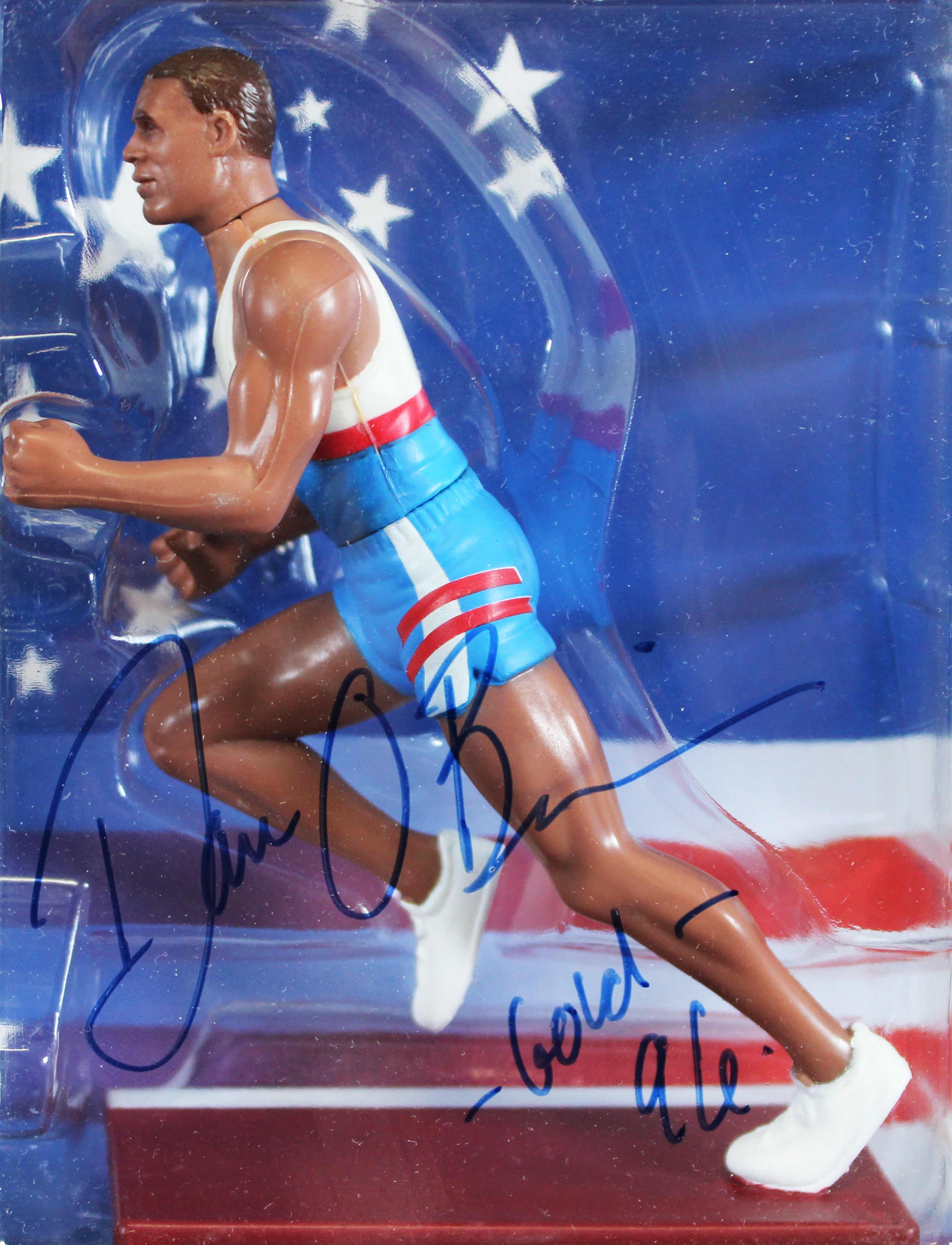 Dan O'Brien "Gold 96" Signed 1996 Starting Lineup Timeless Legends BAS #BR47408