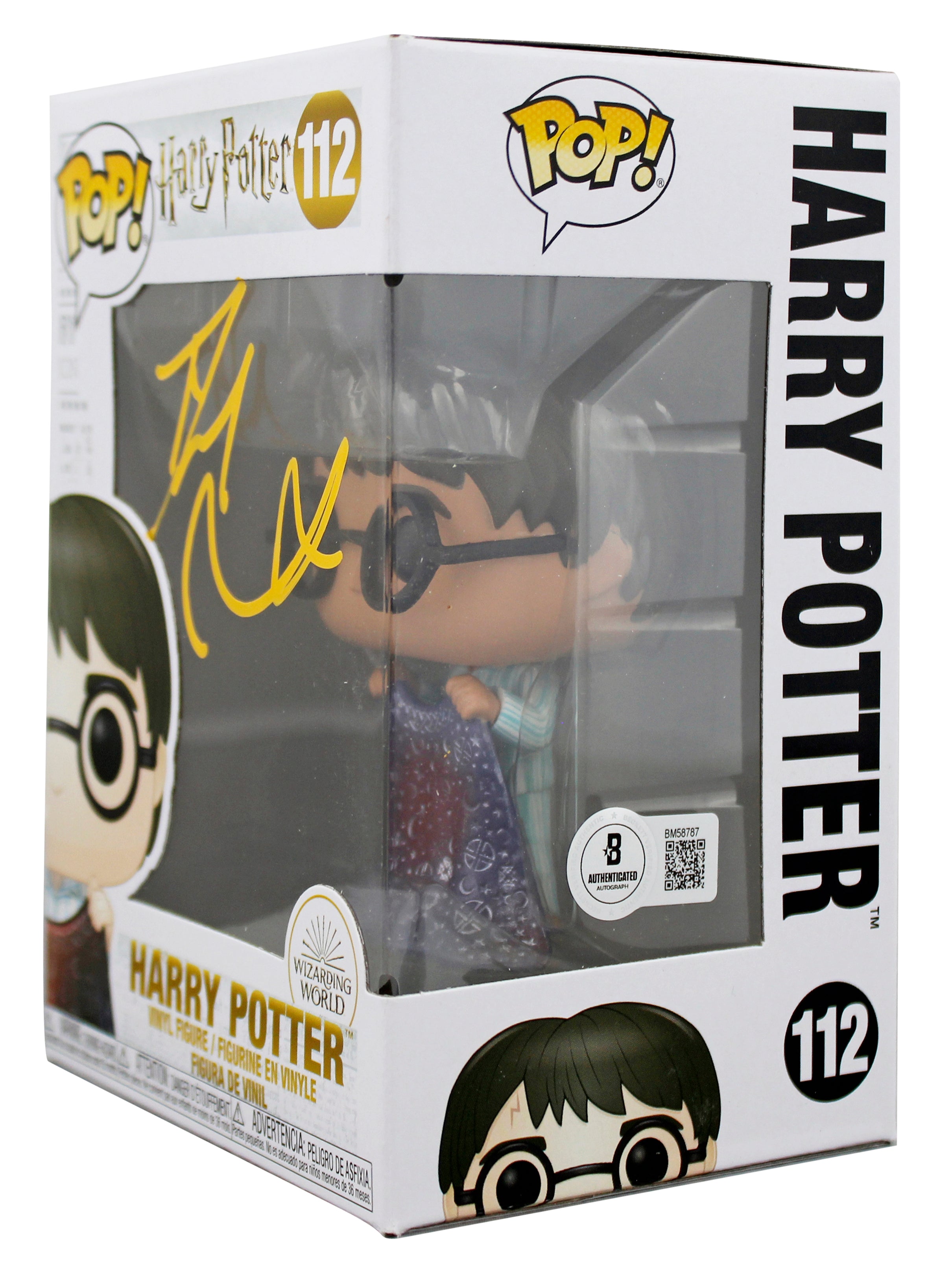 Daniel Radcliffe Harry Potter Authentic Signed #112 Funko Pop Vinyl Figure BAS