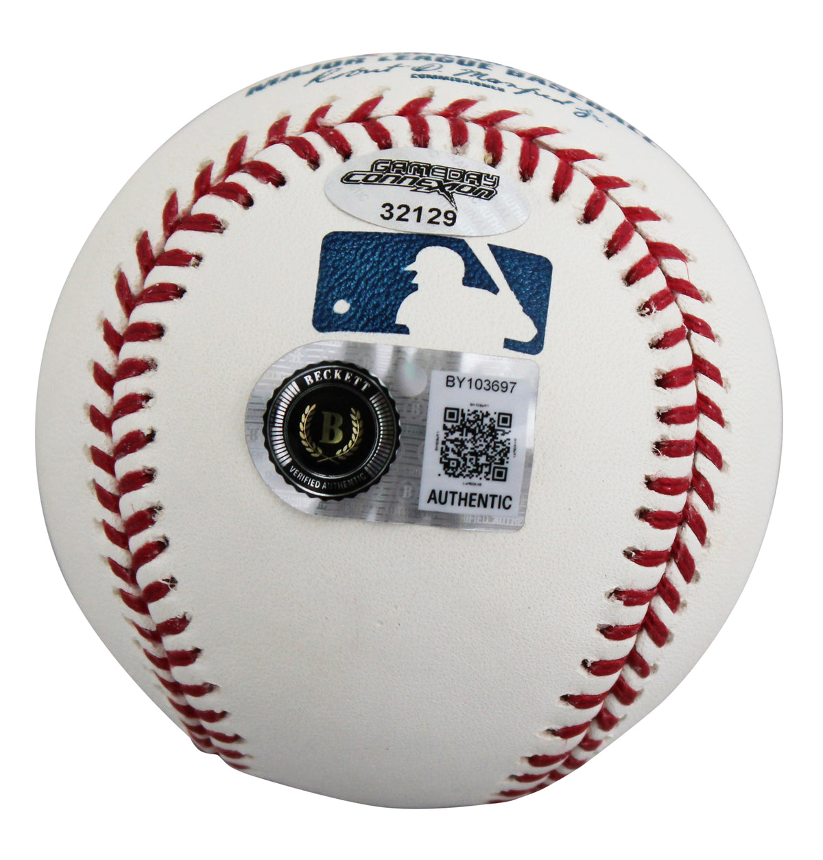 Astros George Springer Authentic Signed Manfred OML Baseball BAS #BY103697