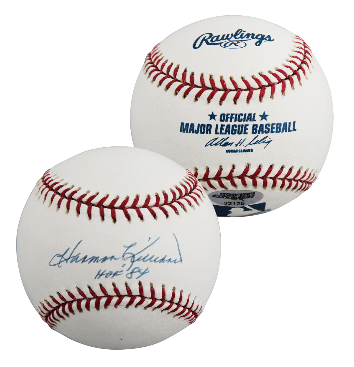 Twins Harmon Killebrew "HOF 84" Authentic Signed Selig Baseball BAS #BY031110