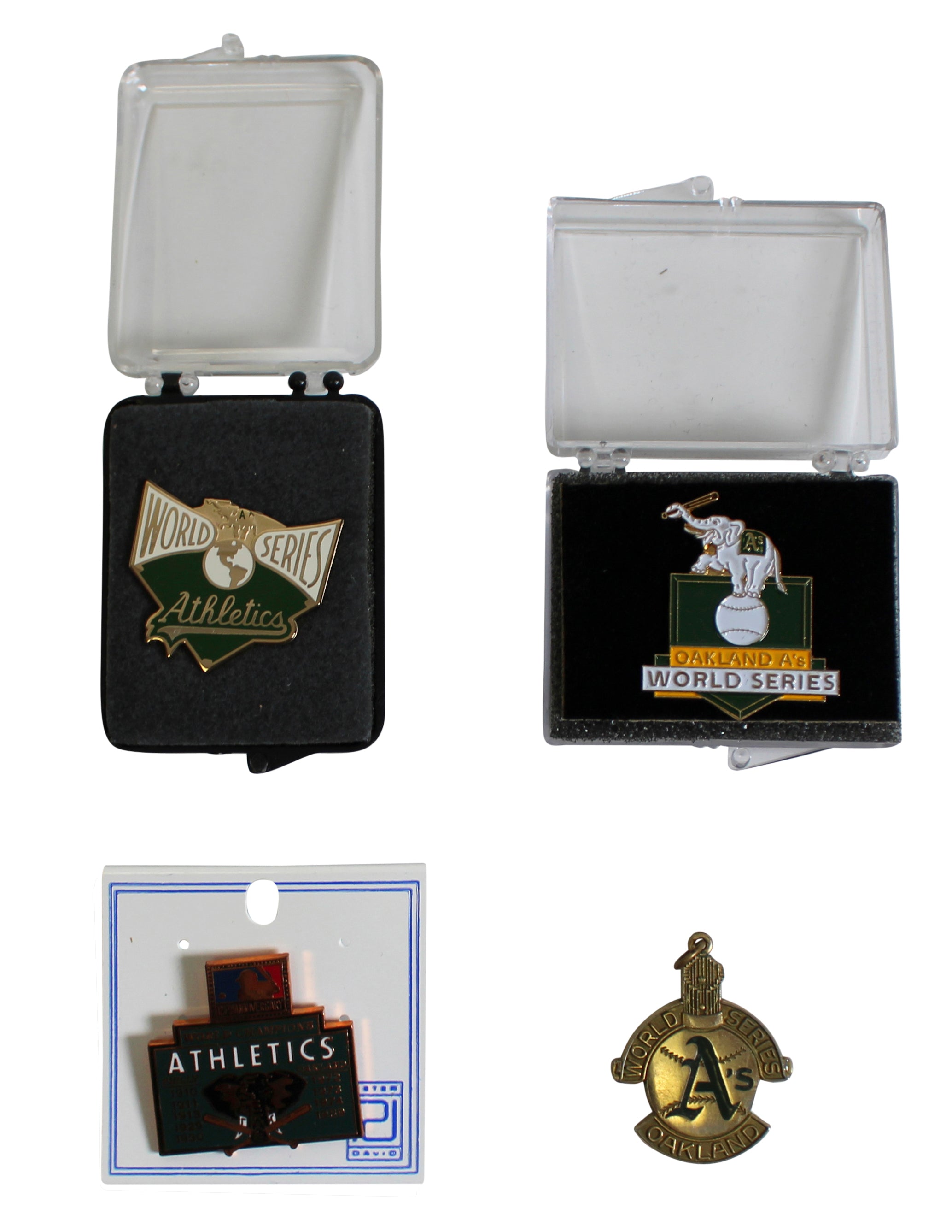 Athletics World Series Collector Pin Set Un-signed 1