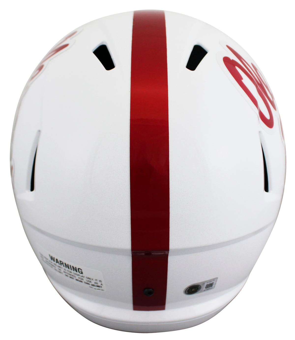 Ole Miss Kewan Lacy Signed White Full Size Speed Rep Helmet W/ Case BAS