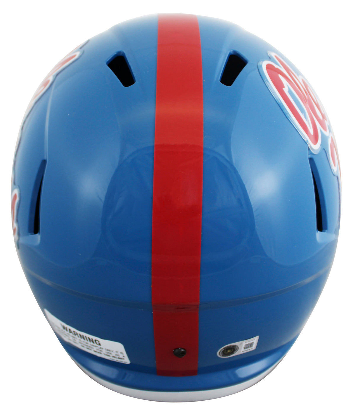 Ole Miss Kewan Lacy Signed Powder Blue Full Size Speed Rep Helmet W/ Case BAS