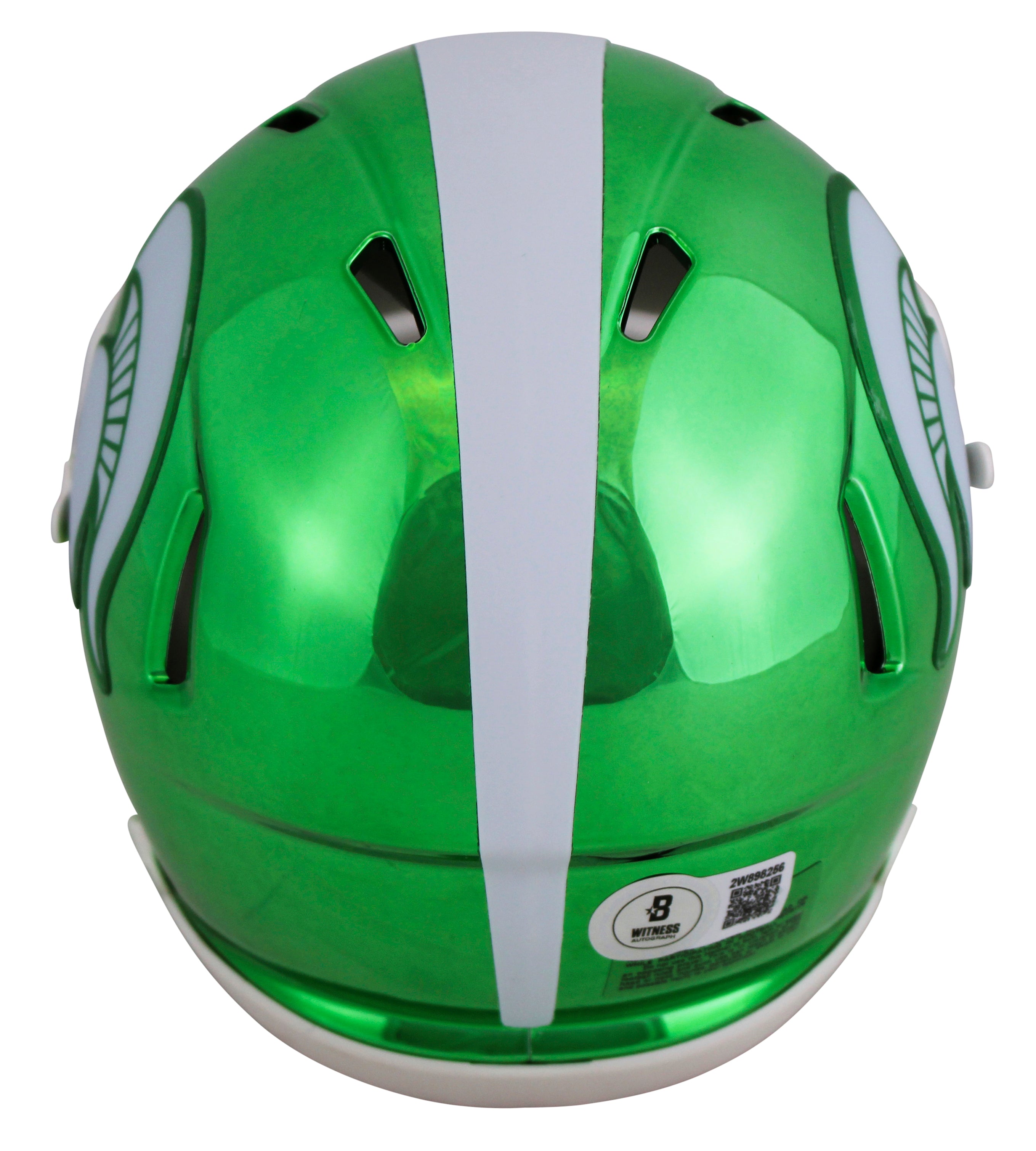 Michigan State Magic Johnson Signed Chrome Speed Mini Helmet BAS Witnessed