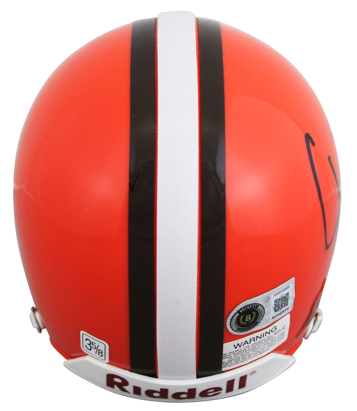 Browns Jim Brown Authentic Signed Vintage Rep Mini Helmet BAS #AG010060