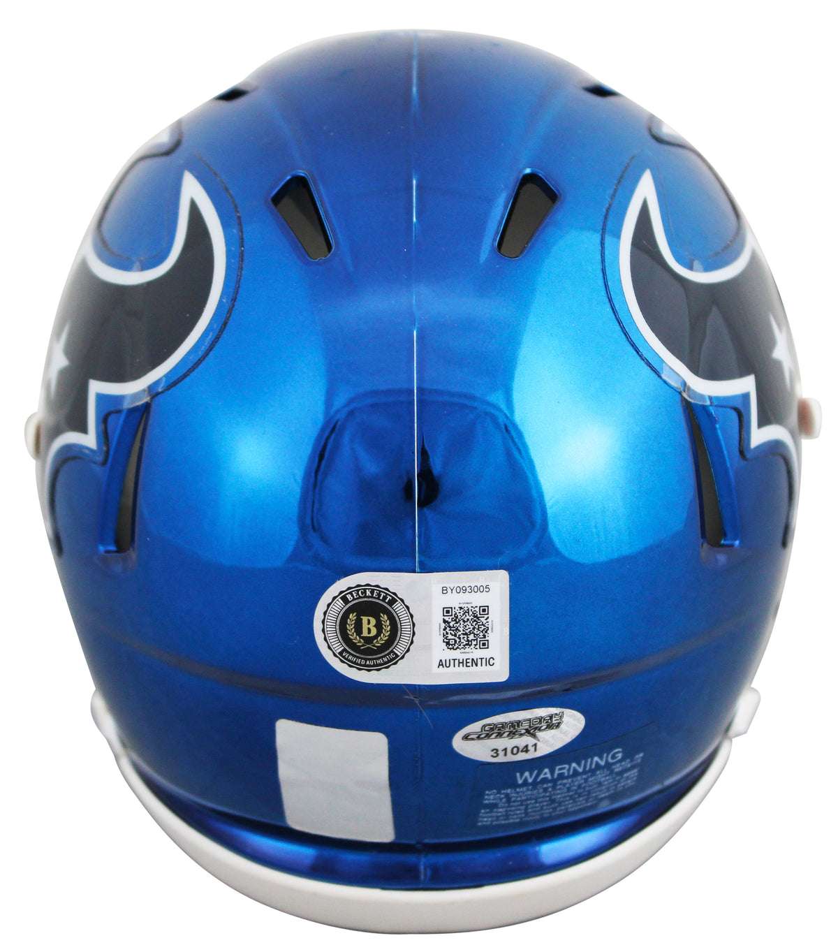 Texans Deshaun Watson Authentic Signed Chrome Speed Mini Helmet BAS #BY093005