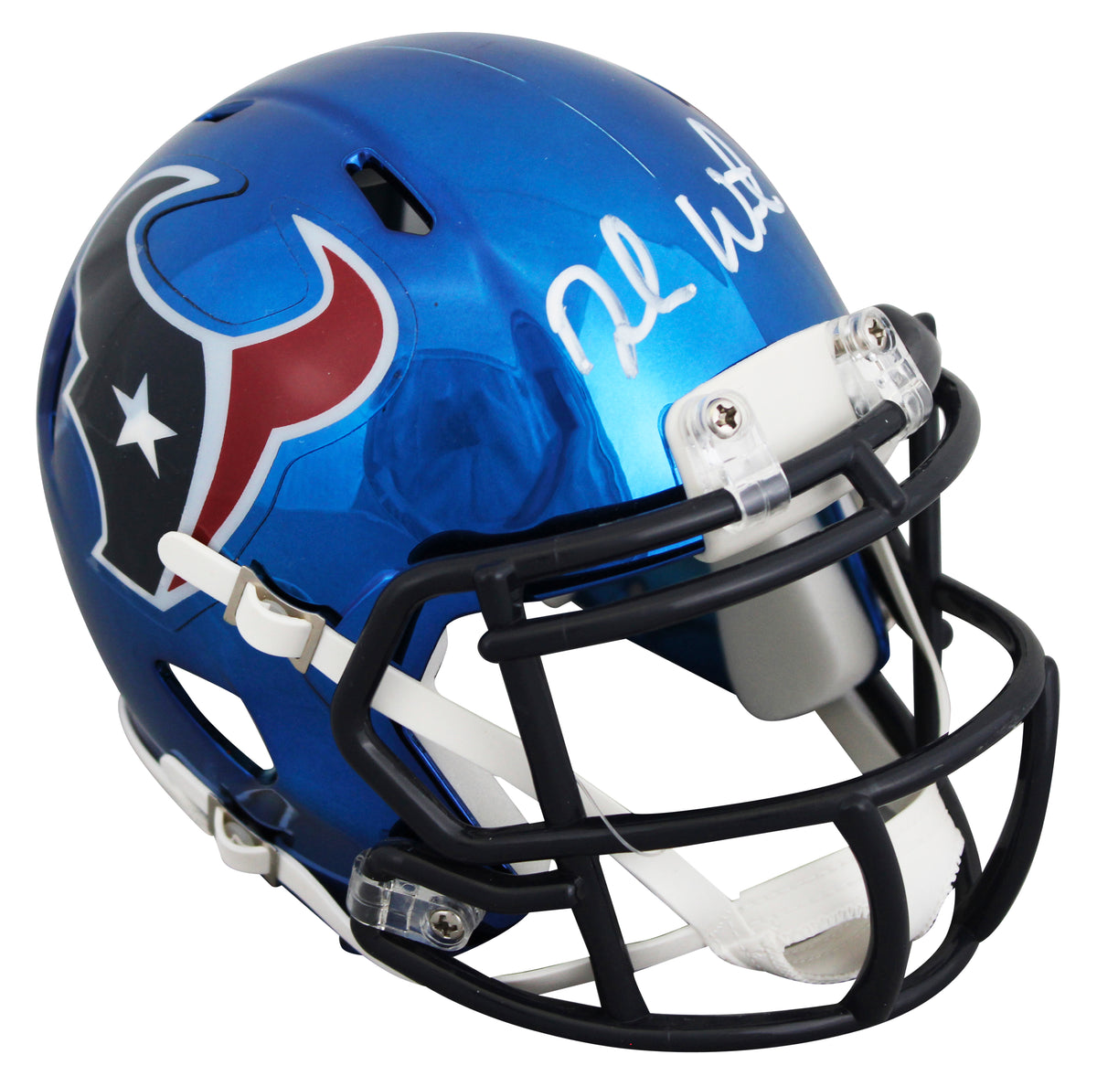 Texans Deshaun Watson Authentic Signed Chrome Speed Mini Helmet BAS #BY093006