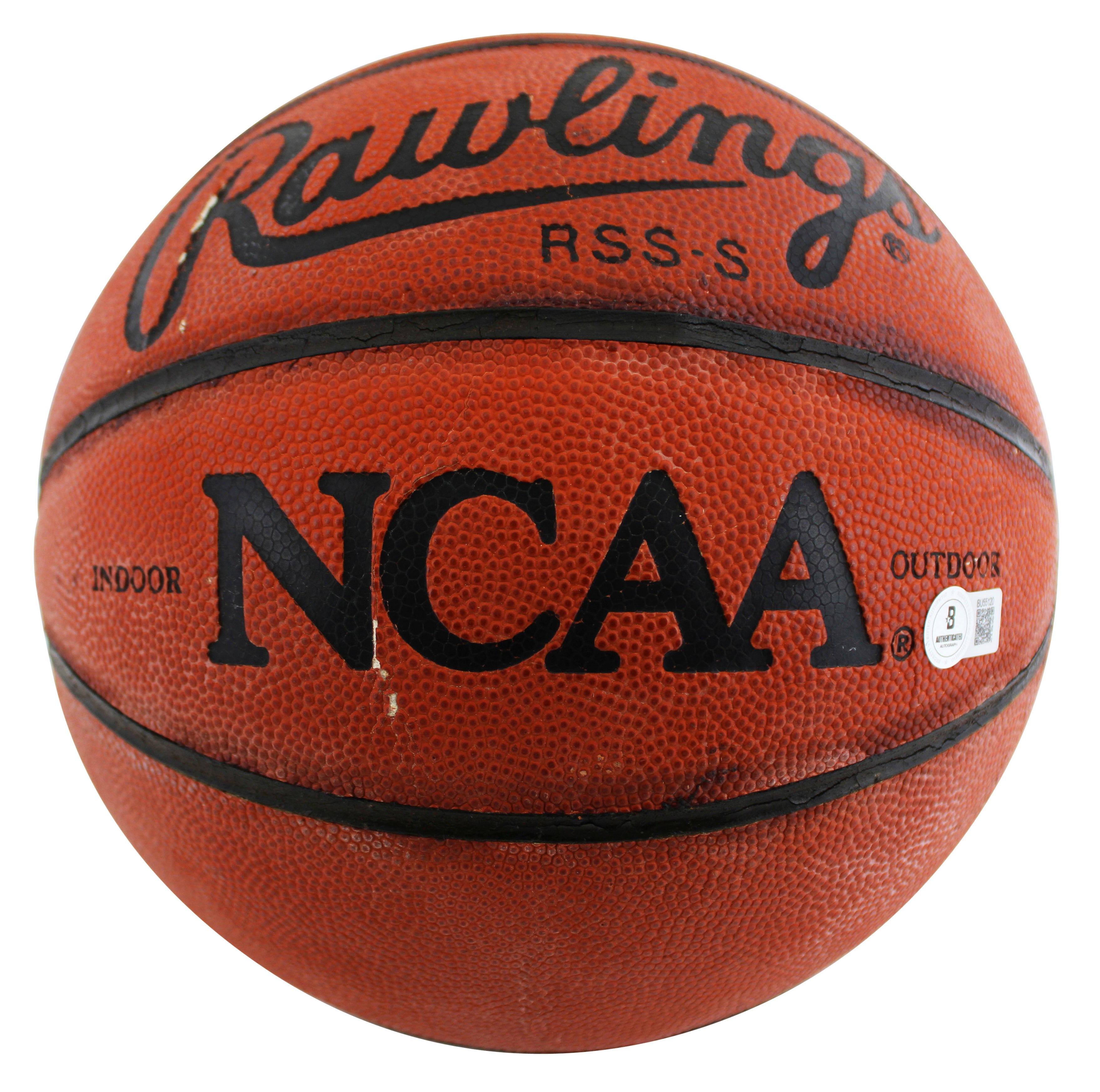 UTEP Don Haskins "Best Wishes" Signed Rawlings NCAA I/O Basketball BAS #BU55120