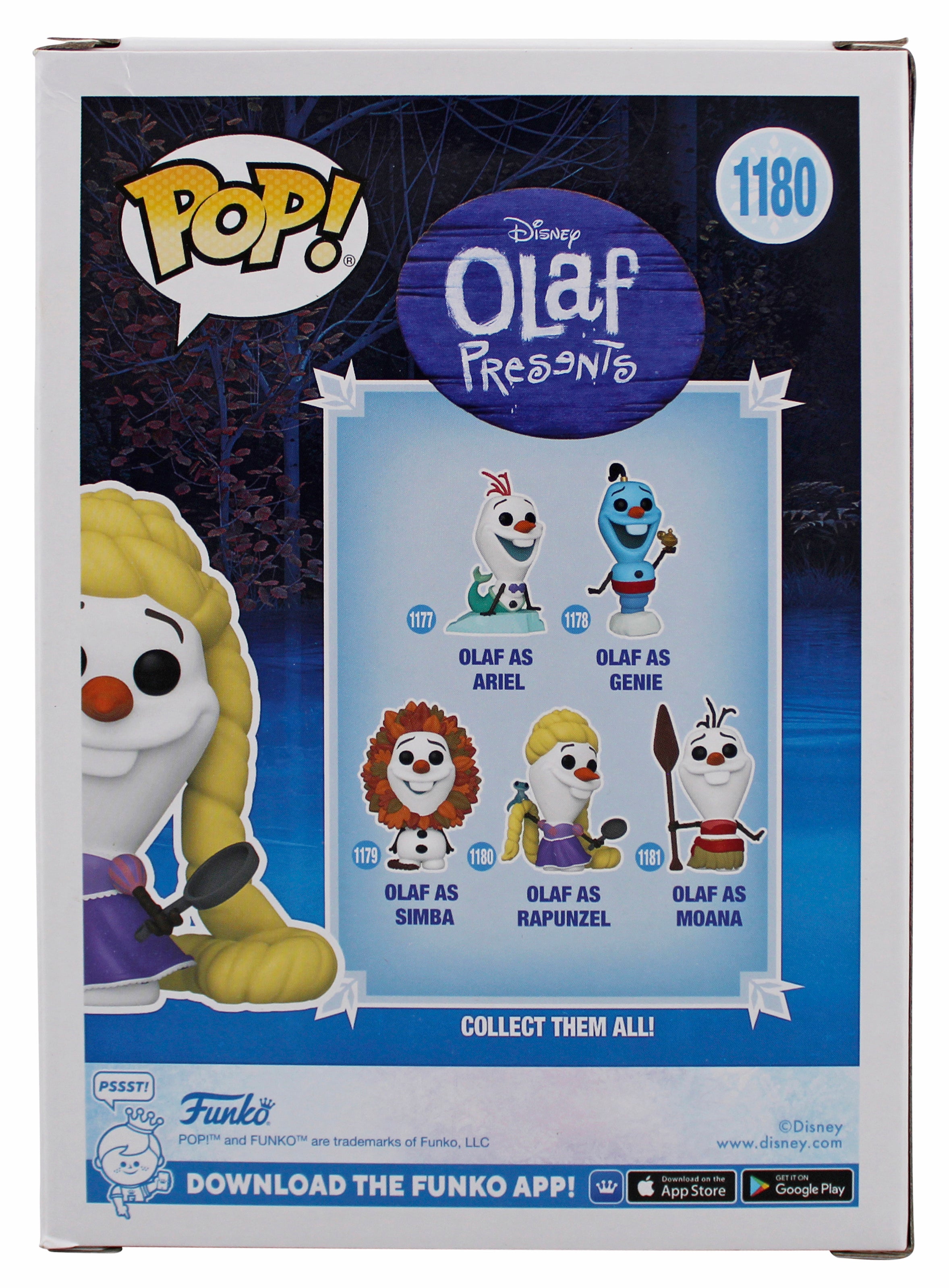 Josh Gad Frozen "Olaf as Rapunzel" Signed #1180  Funko Pop Vinyl Figure BAS 1