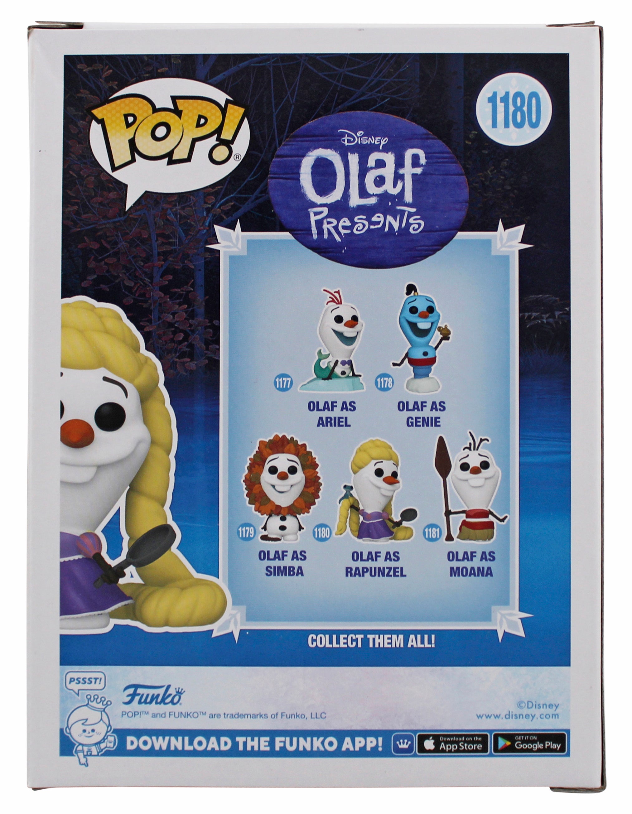 Josh Gad Frozen "Olaf as Rapunzel" Signed #1180  Funko Pop Vinyl Figure BAS 2
