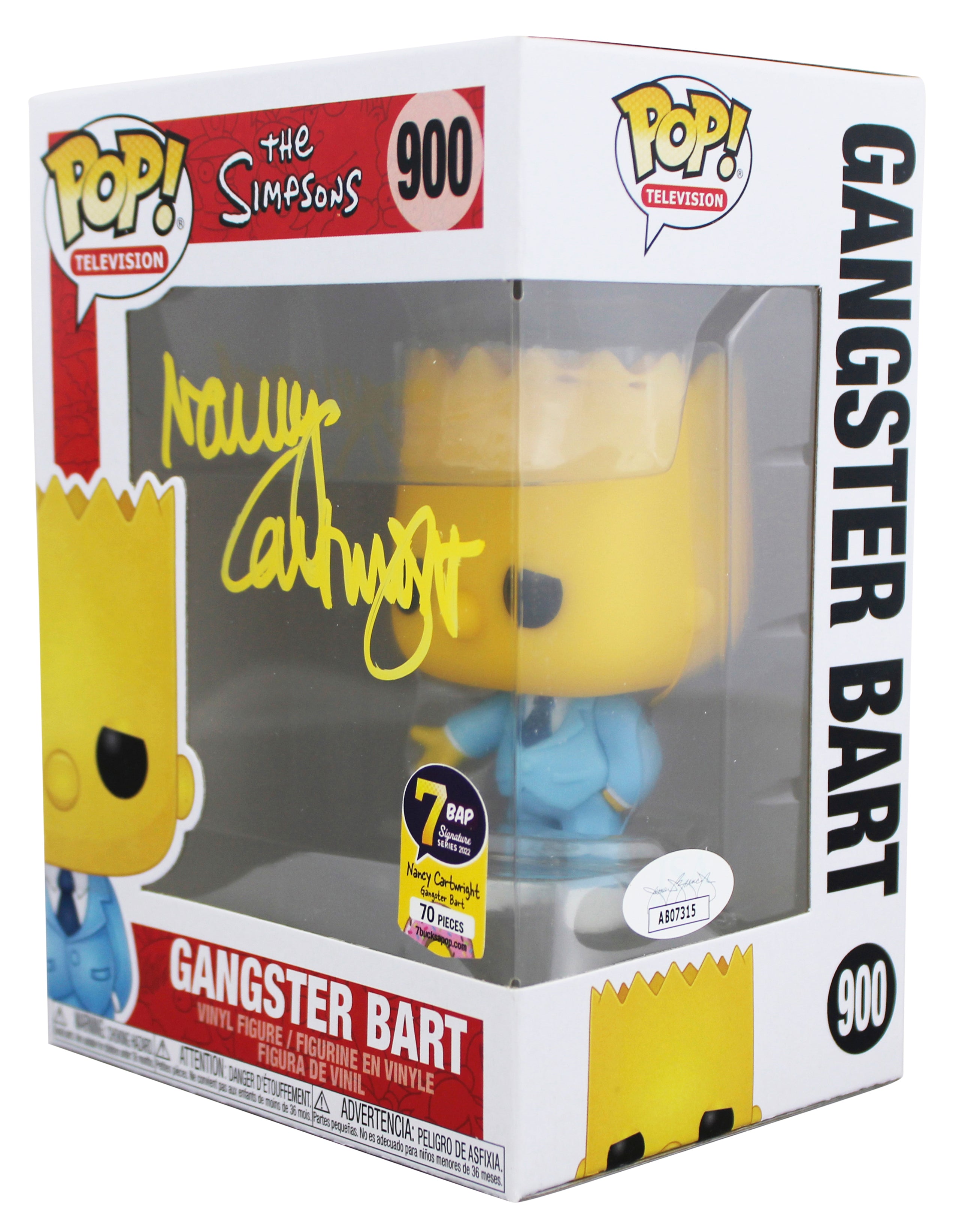 Nancy Cartwright The Simpsons Signed #900 Funko Pop Vinyl Figure JSA #AB07315