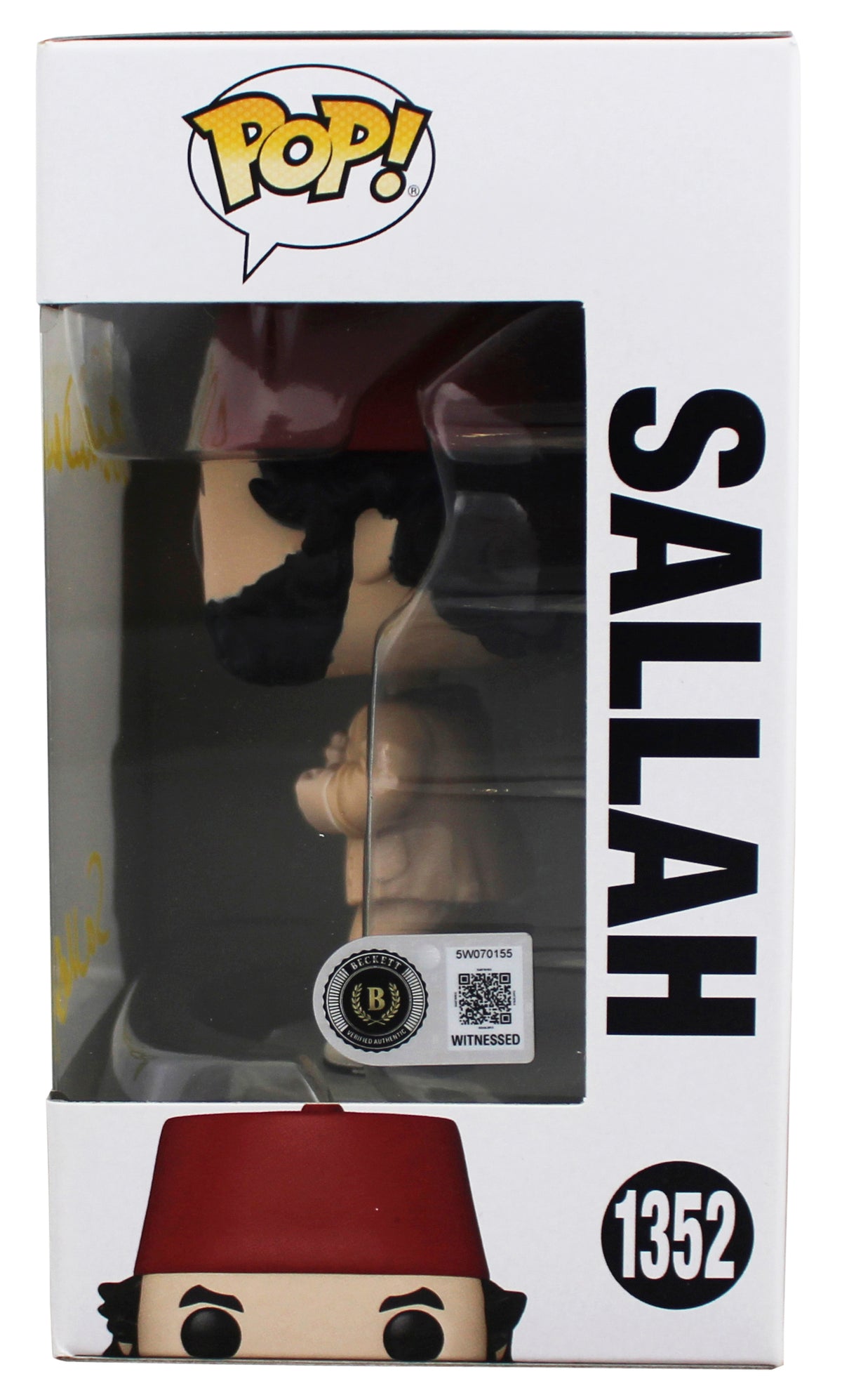 John Rhys-Davies Indiana Jones "Sallah" Signed #1352 Funko Pop Figure BAS Wit 1