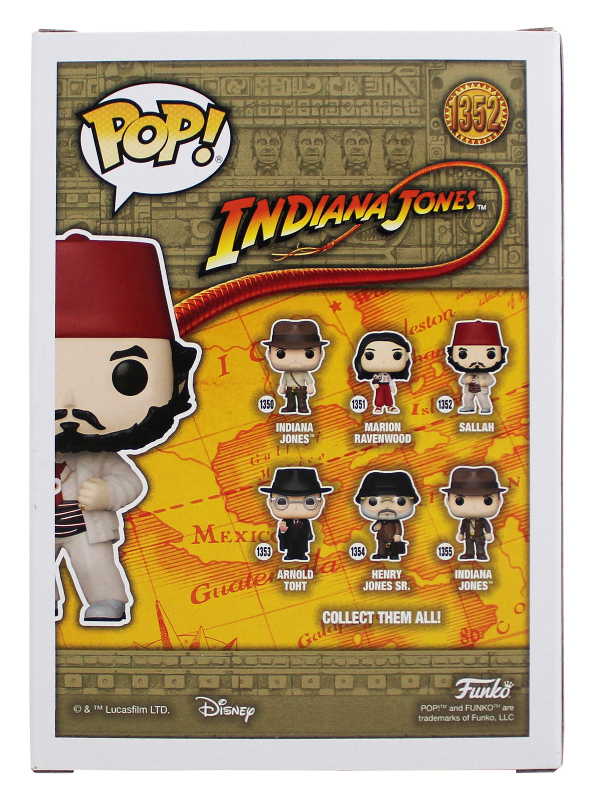 John Rhys-Davies Indiana Jones "Sallah" Signed #1352 Funko Pop Figure BAS Wit 1