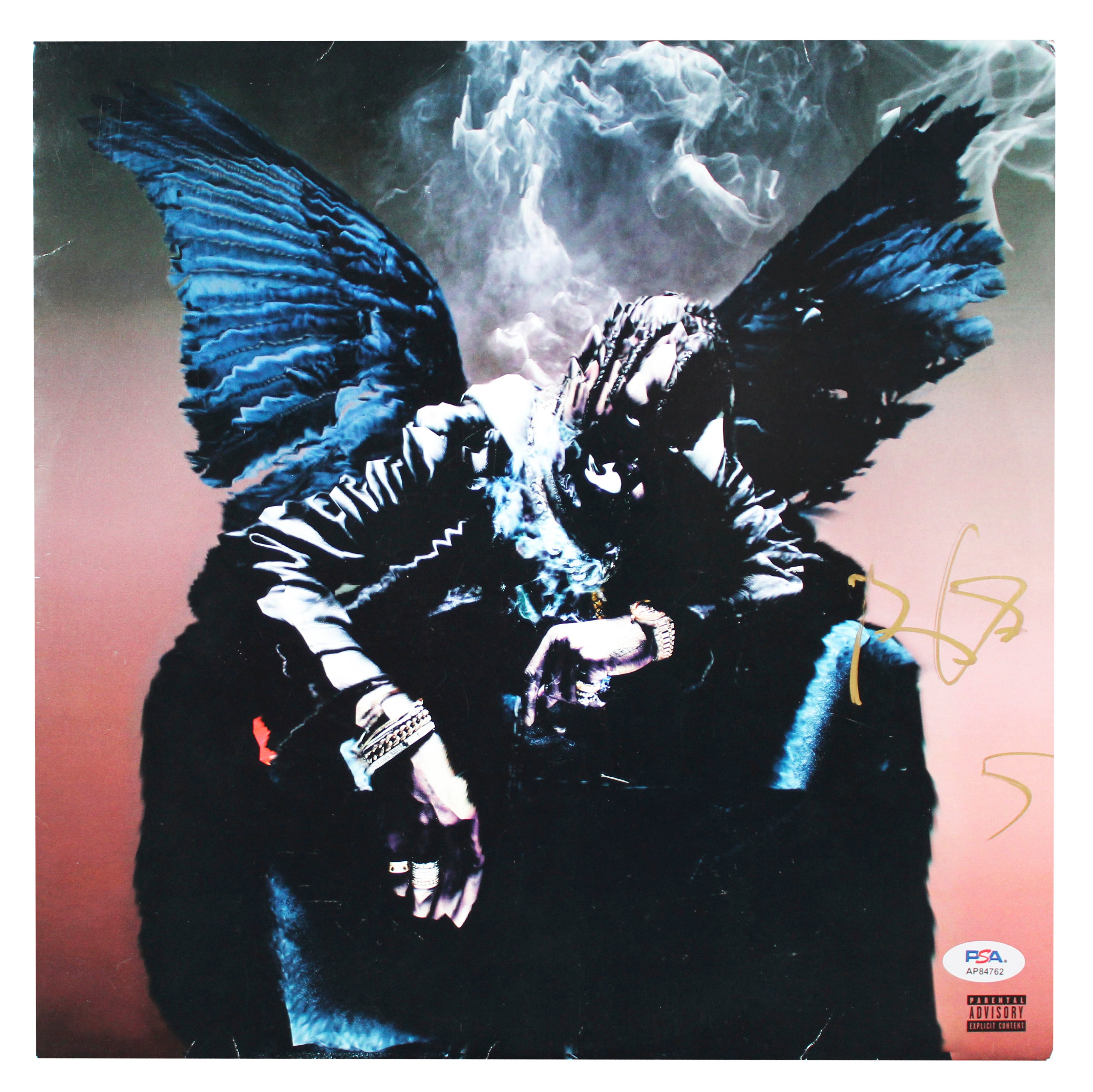 Travis Scott Signed Birds in the Trap Sing McKnight Album Cover PSA/DNA #AP84762
