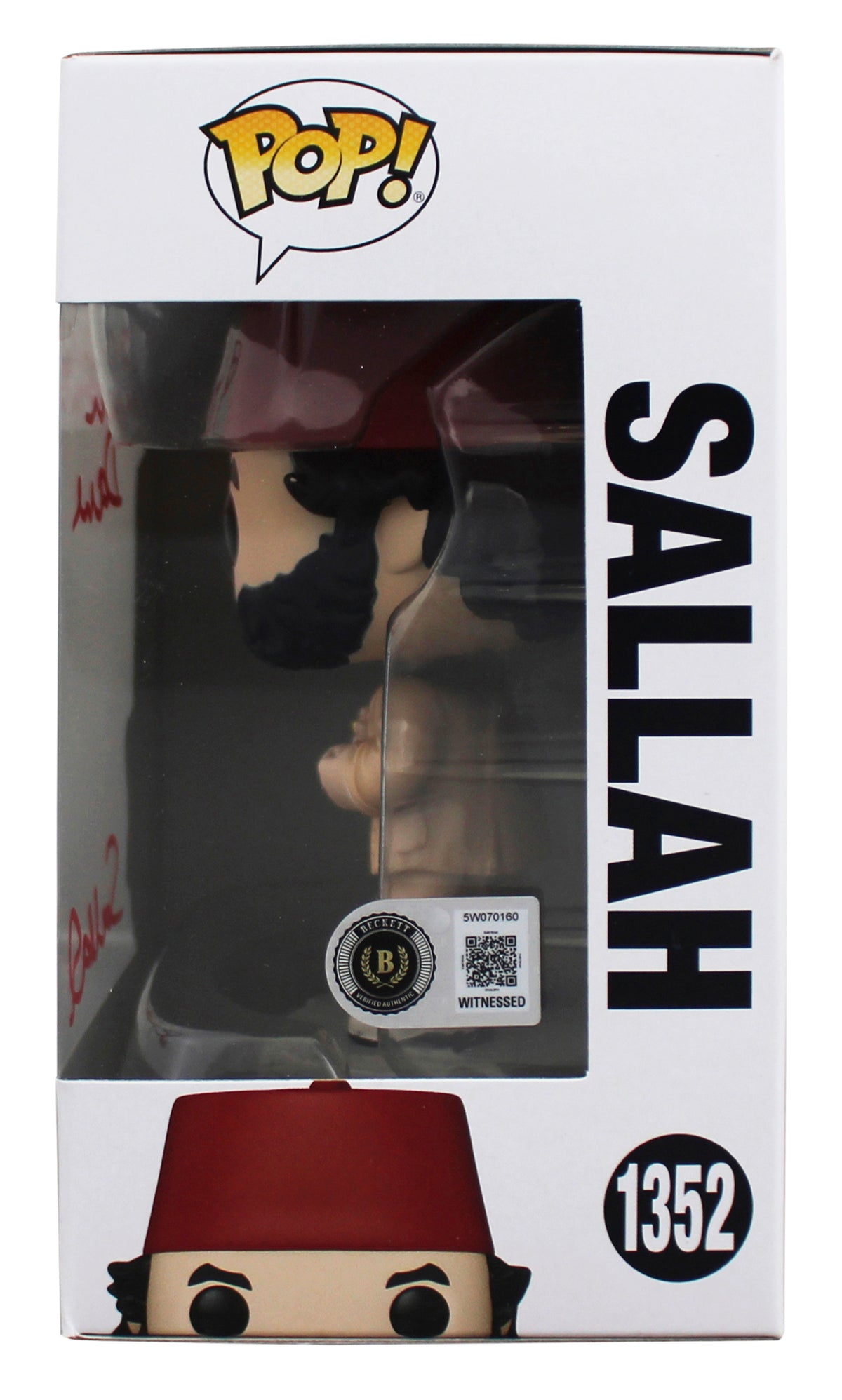 John Rhys-Davies Indiana Jones "Sallah" Signed #1352 Funko Pop Figure BAS Wit 2
