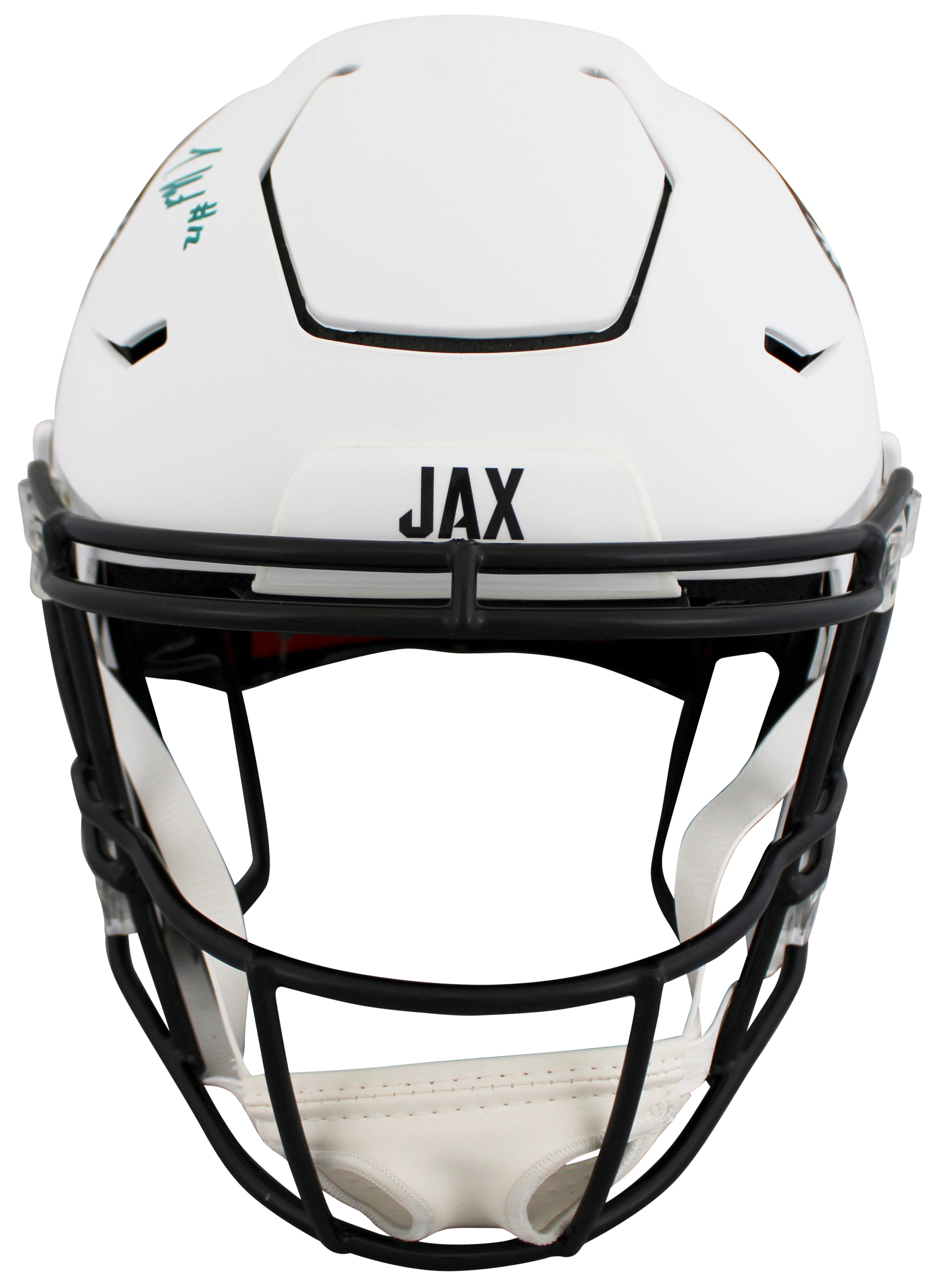 Jaguars Travis Hunter Signed 2024 On-Field Alt Speed Flex Full Size Helmet BAS W