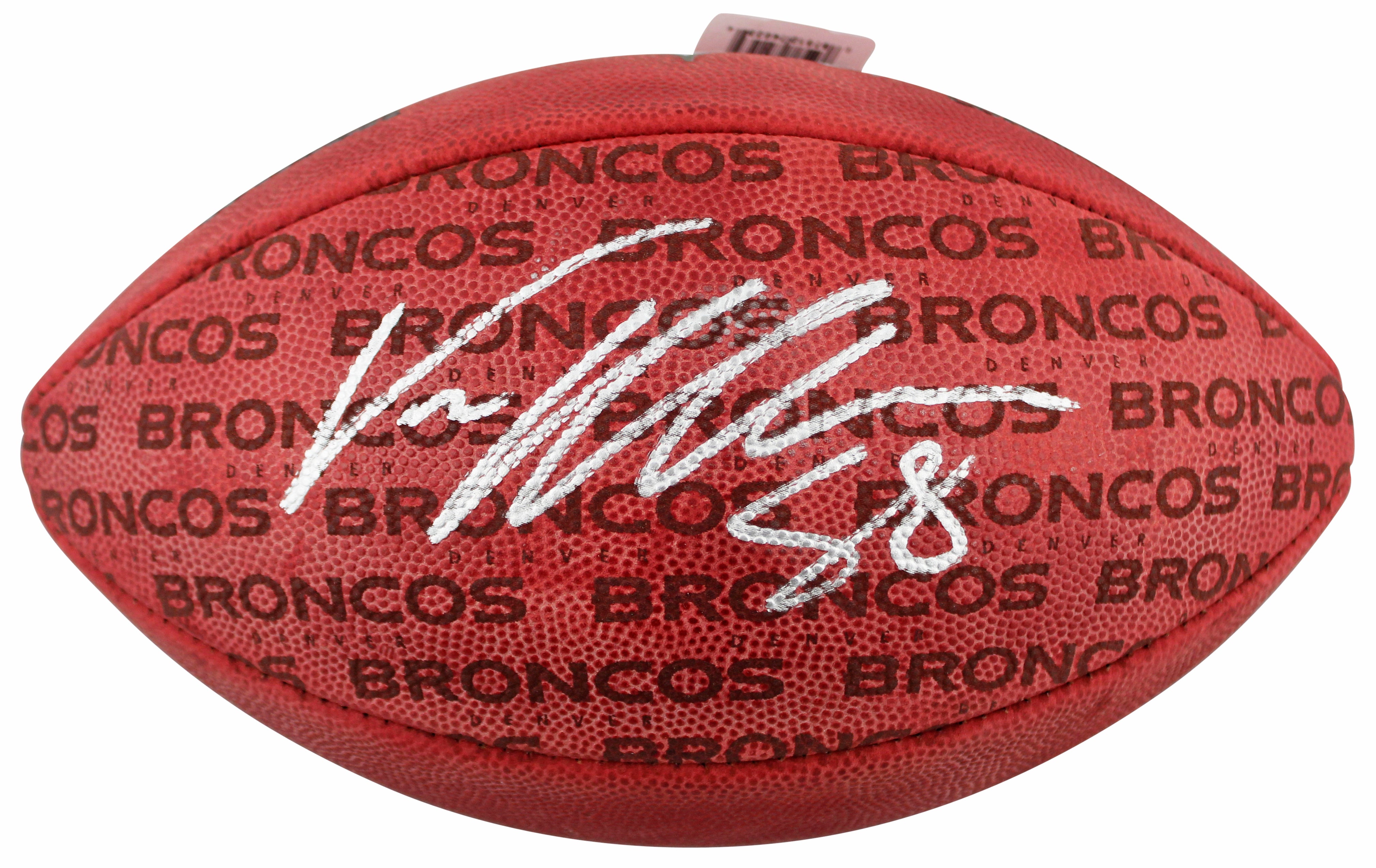 Broncos Von Miller Signed Wilson "Duke" Team Showcase Football W/ Case BAS Wit