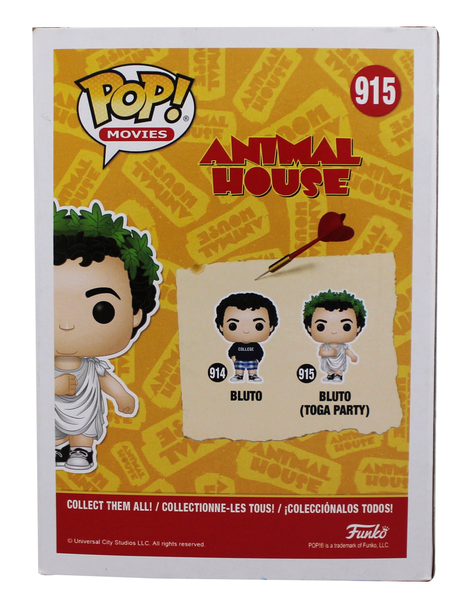 John Landis Animal House "Toga!" Signed #915 Funko Pop Figure PSA/DNA #AI53513
