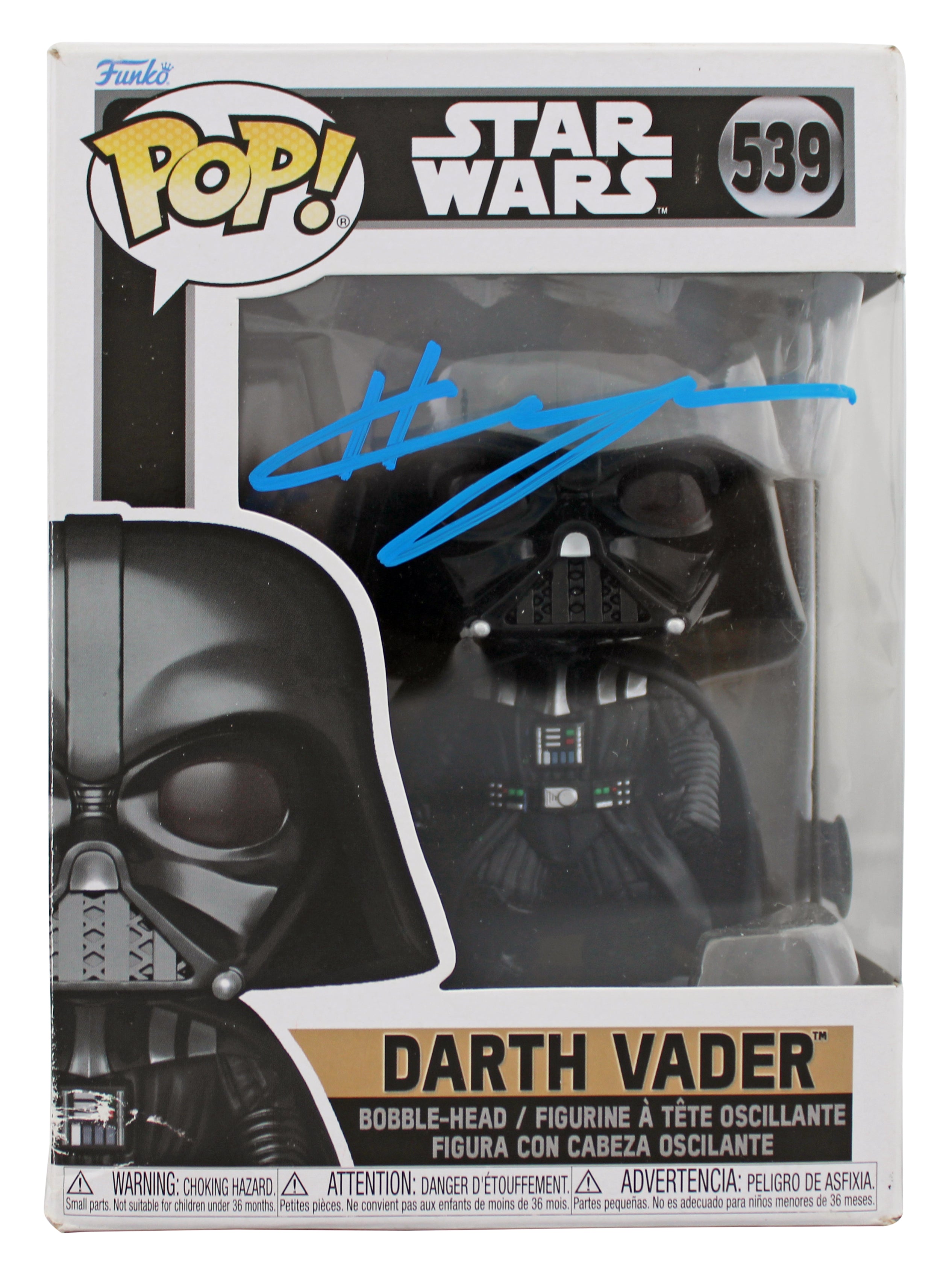 Hayden Christensen Star Wars Authentic Signed  #539 Funko Pop Vinyl Figure BAS