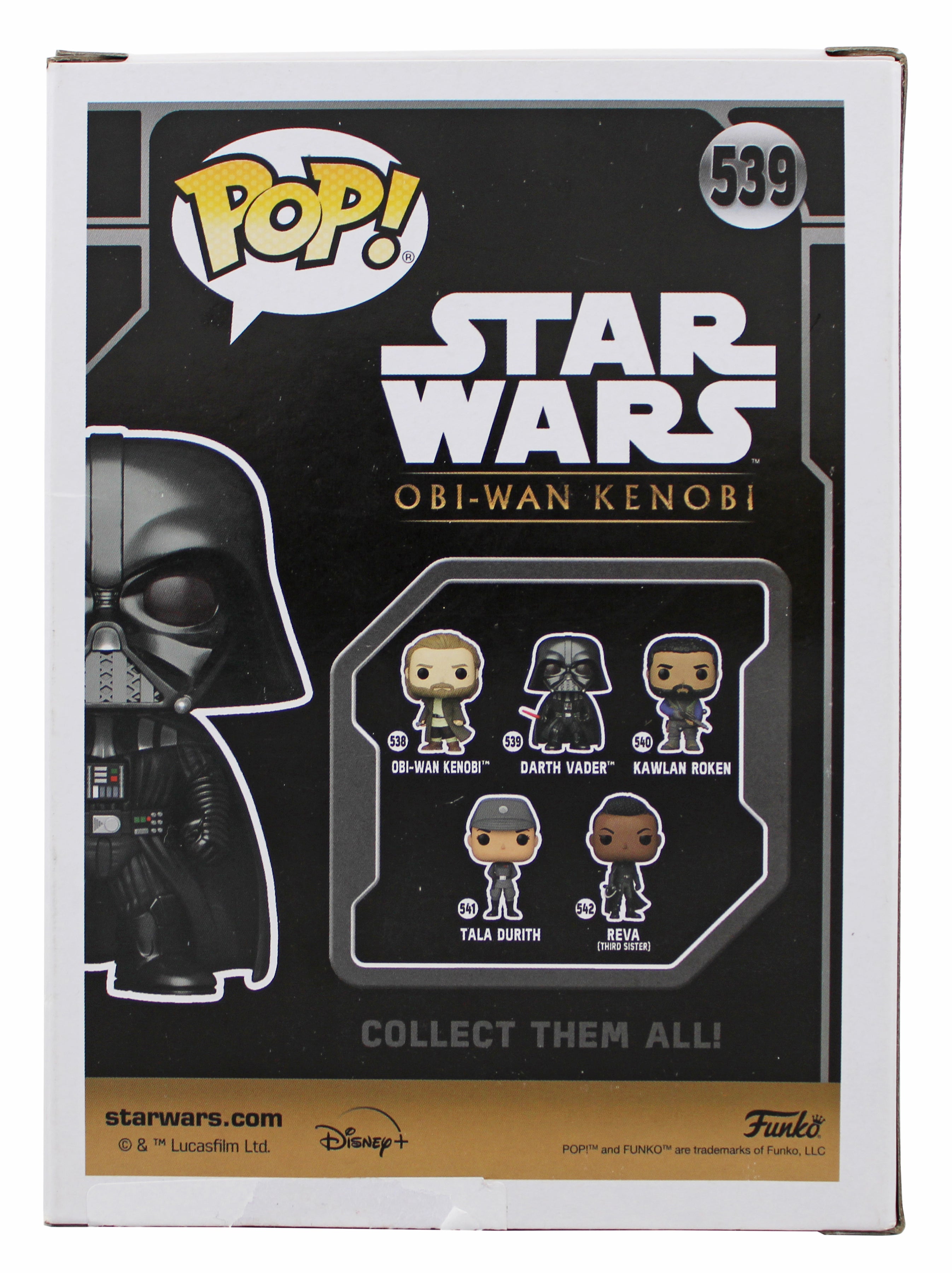 Hayden Christensen Star Wars Authentic Signed  #539 Funko Pop Vinyl Figure BAS