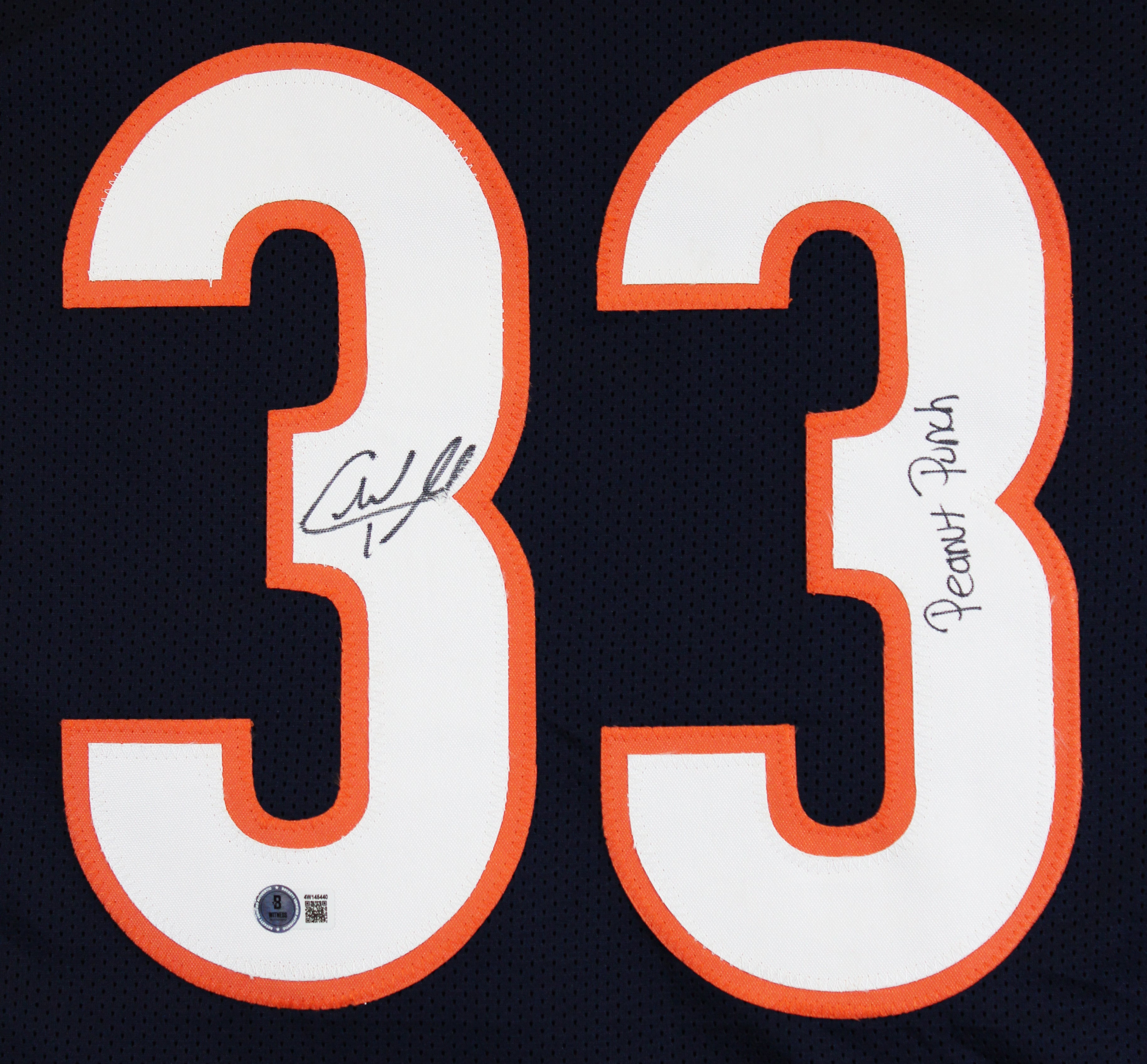 Charles Tillman "Peanut Punch" Signed Navy Pro Style Jersey BAS Witnessed