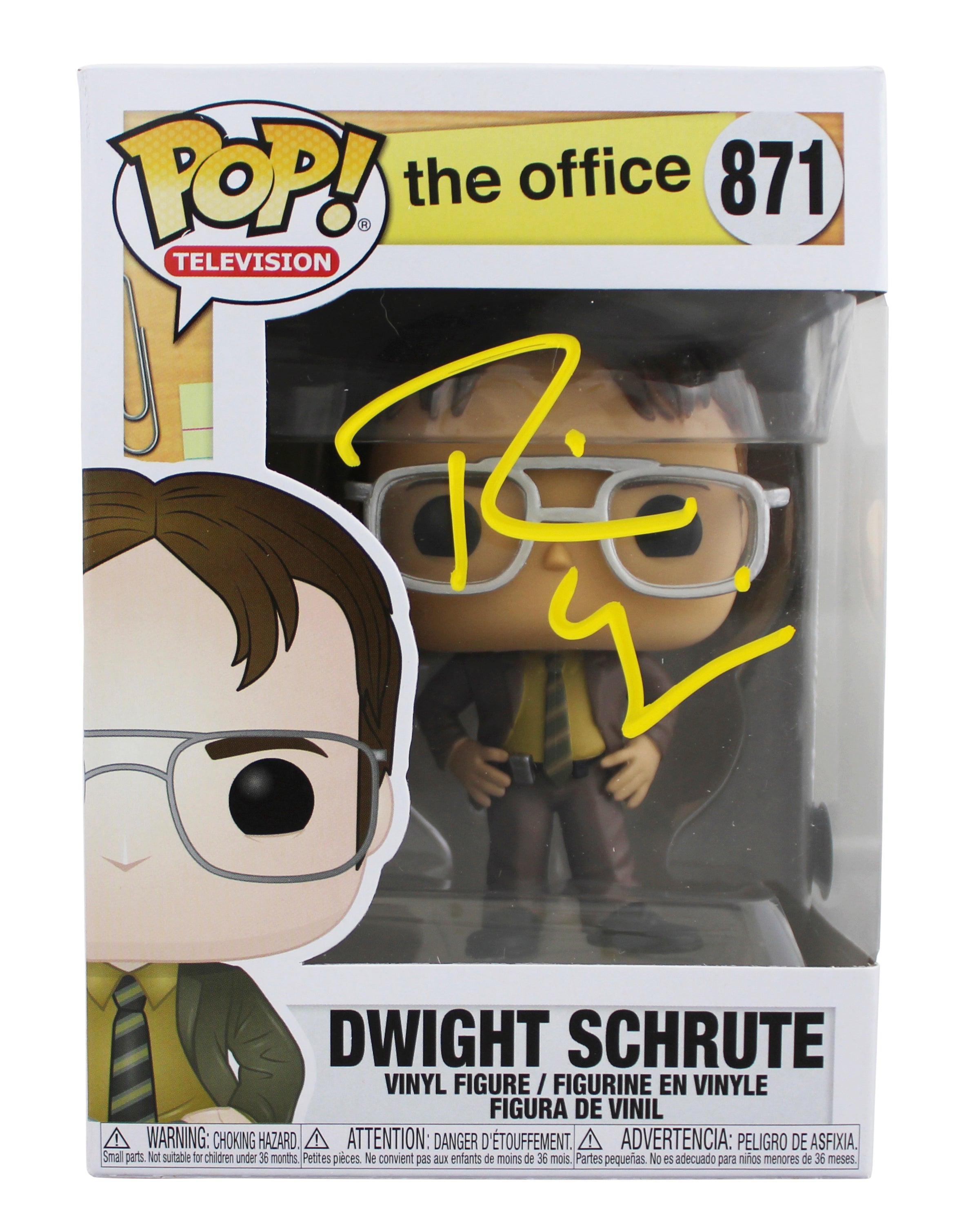 Rainn Wilson The Office Signed Dwight Schrute #871 Funko Pop Vinyl Figure BAS 2