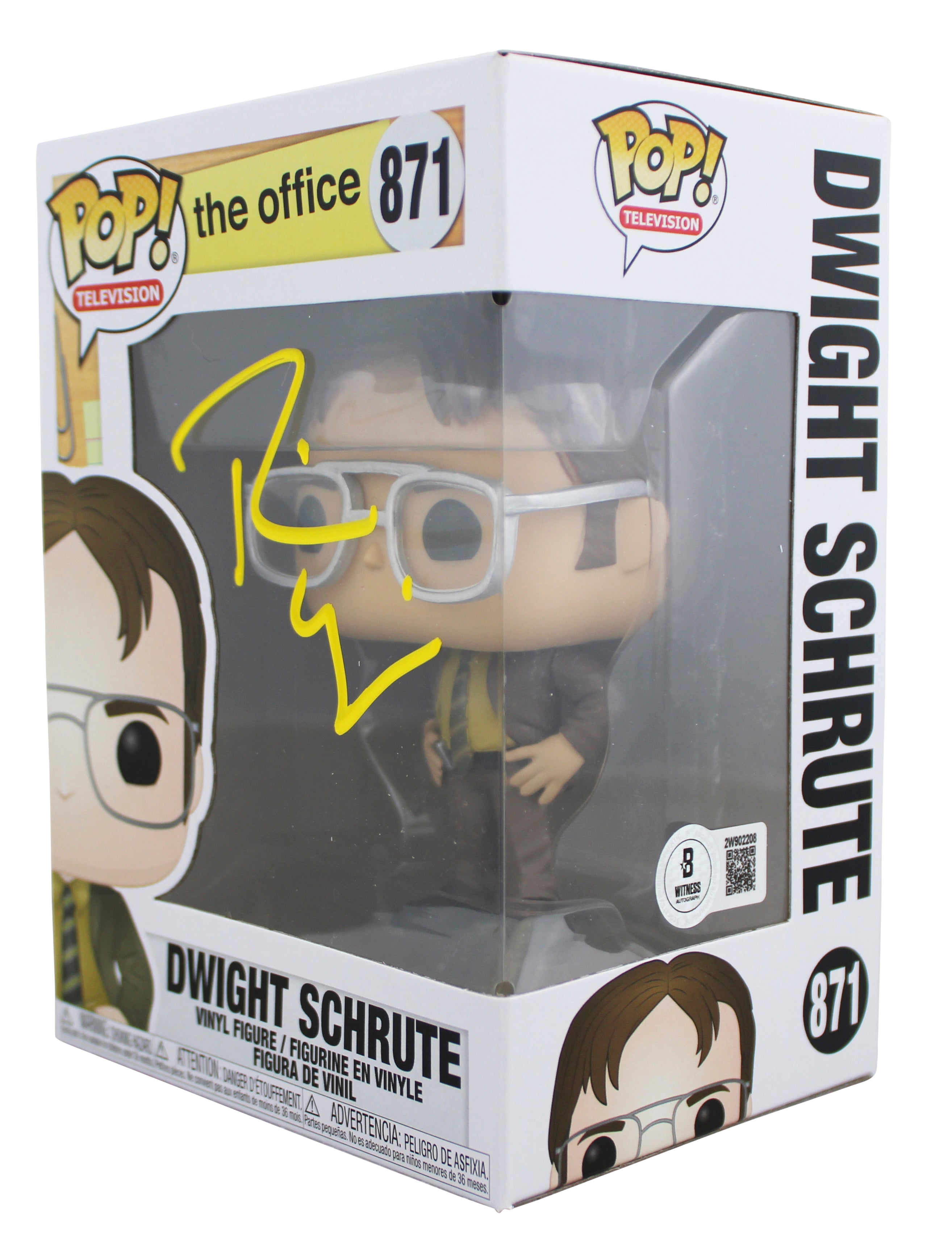 Rainn Wilson The Office Signed Dwight Schrute #871 Funko Pop Vinyl Figure BAS 2