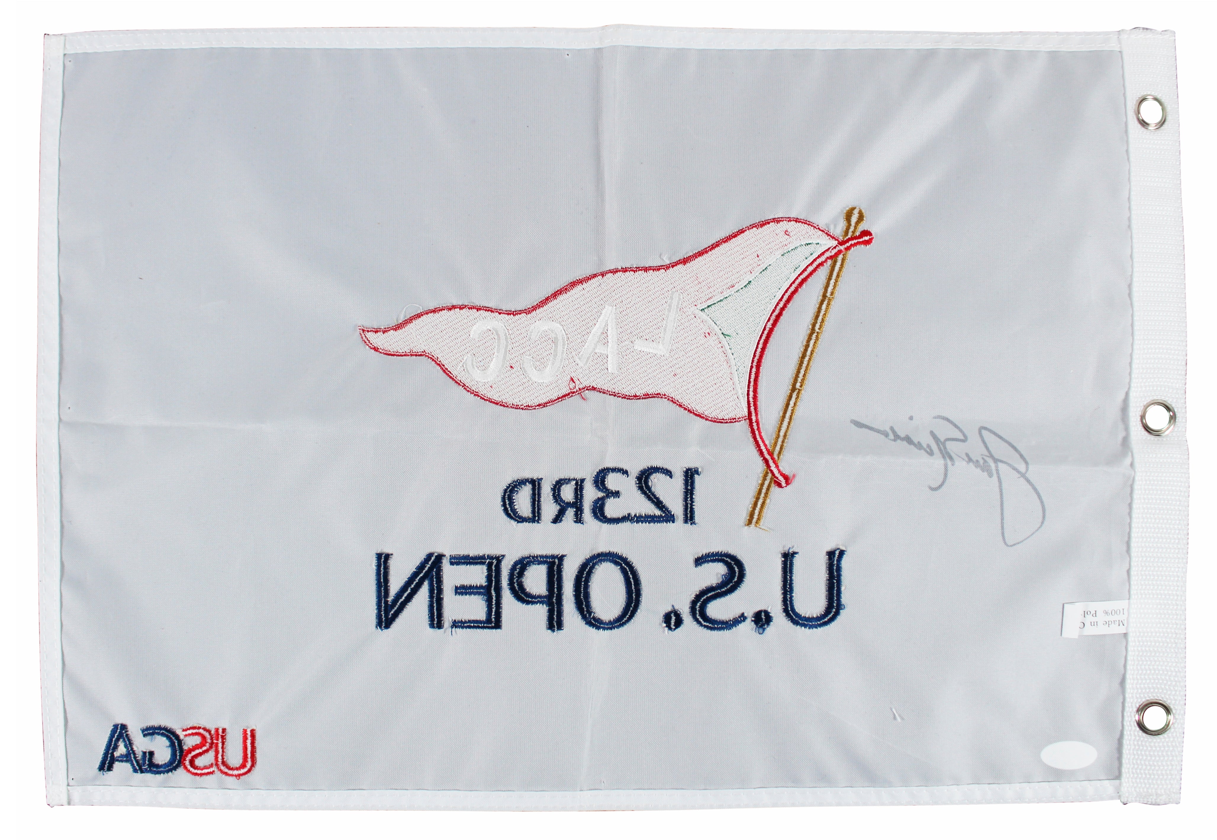 Jack Nicklaus Authentic Signed 2023 LACC US Open Pin Flag JSA #YY51313