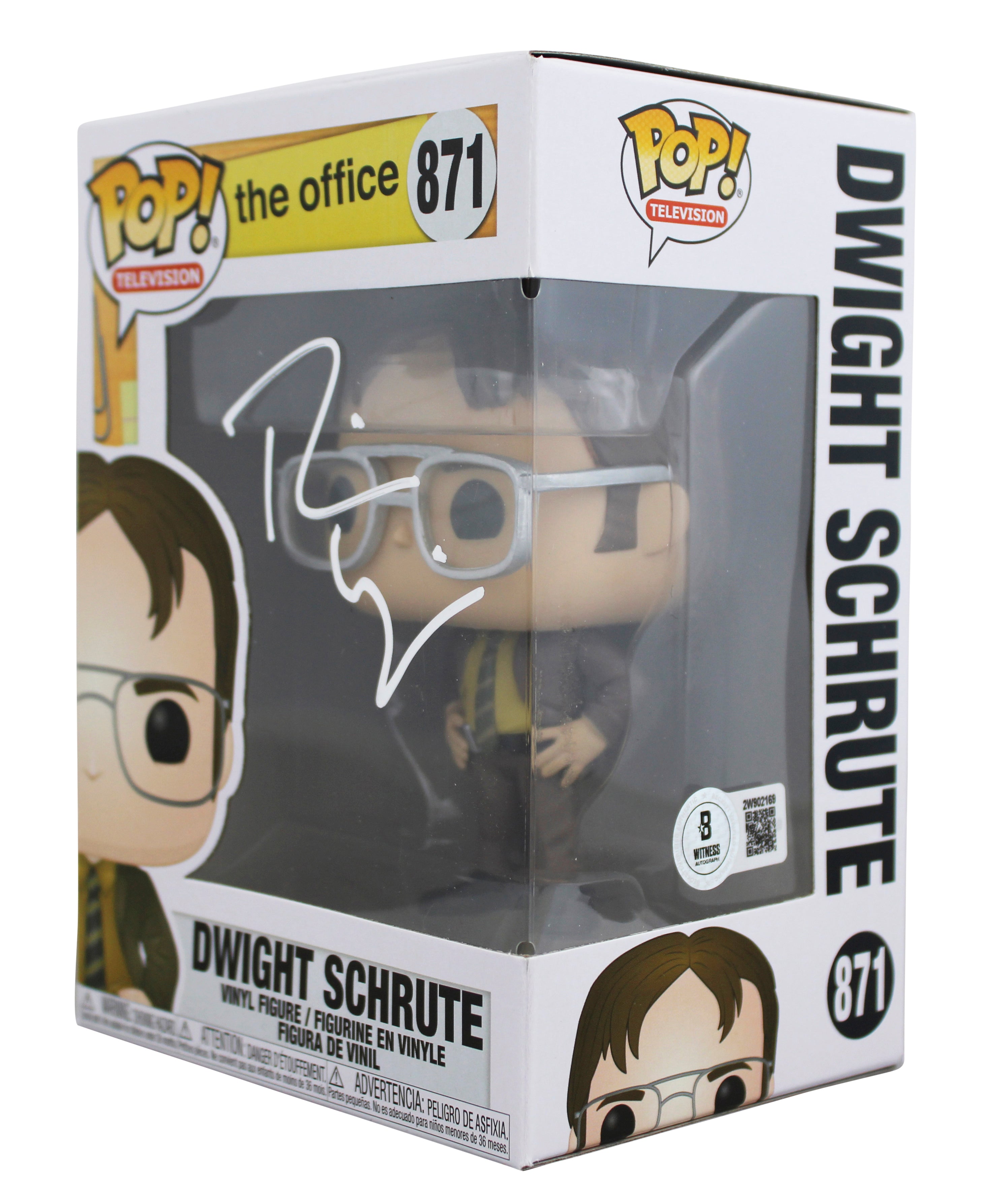 Rainn Wilson The Office Signed Dwight Schrute #871 Funko Pop Vinyl Figure BAS 1