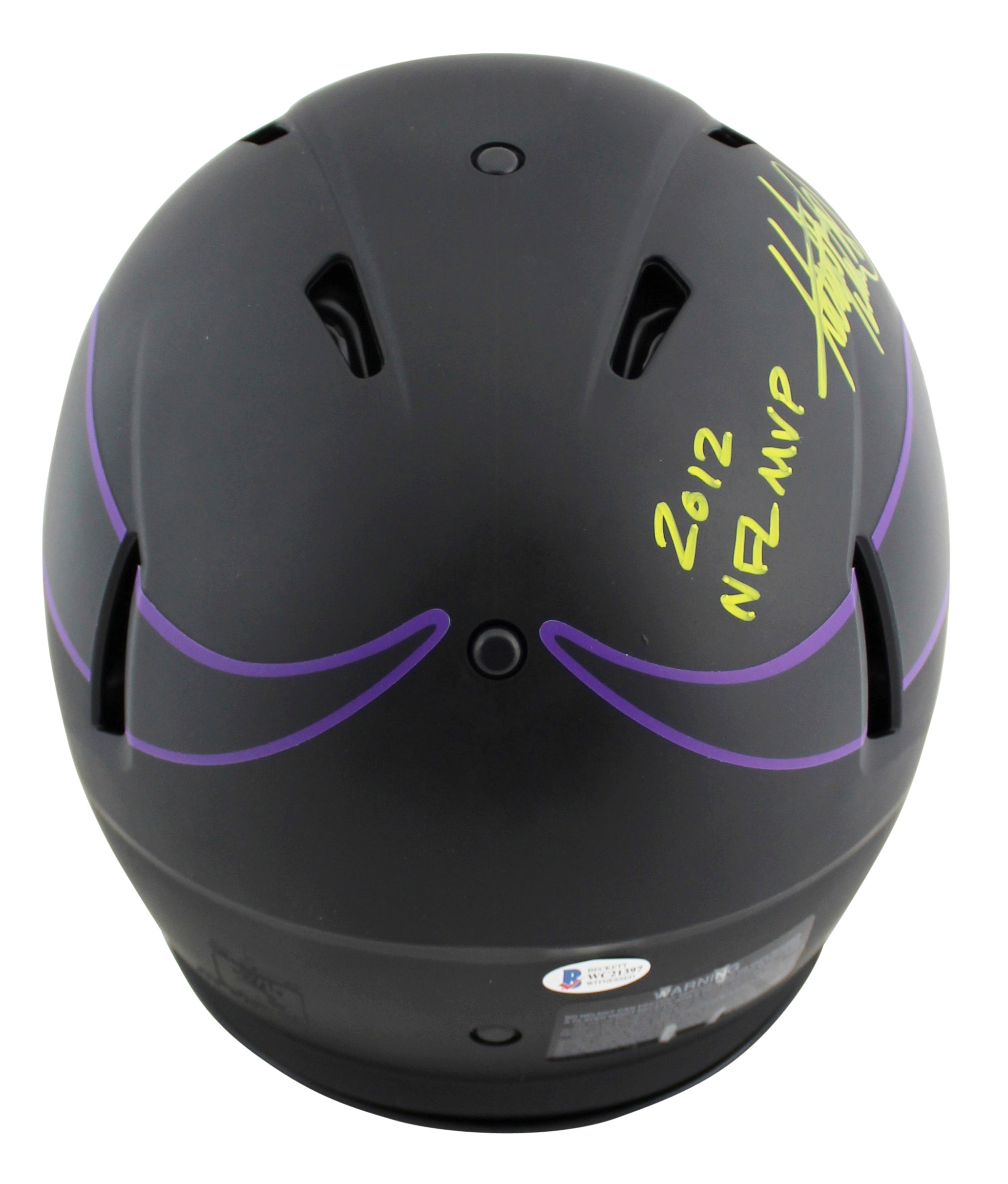 Adrian Peterson "3x Insc" Signed Eclipse Proline F/S Speed Helmet  W/ Case BAS W