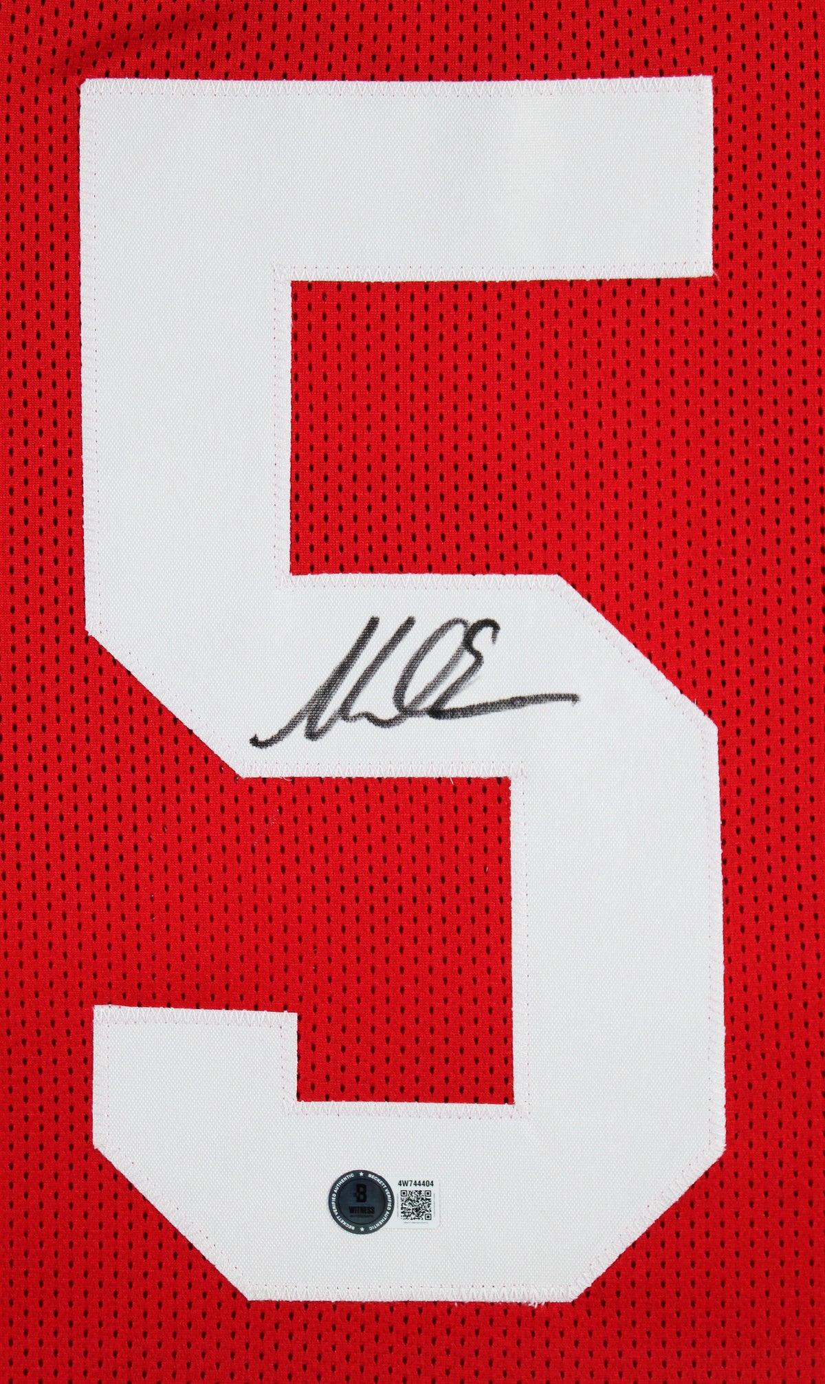 Mike Evans Authentic Signed Red Pro Style Framed Jersey BAS Witnessed 3