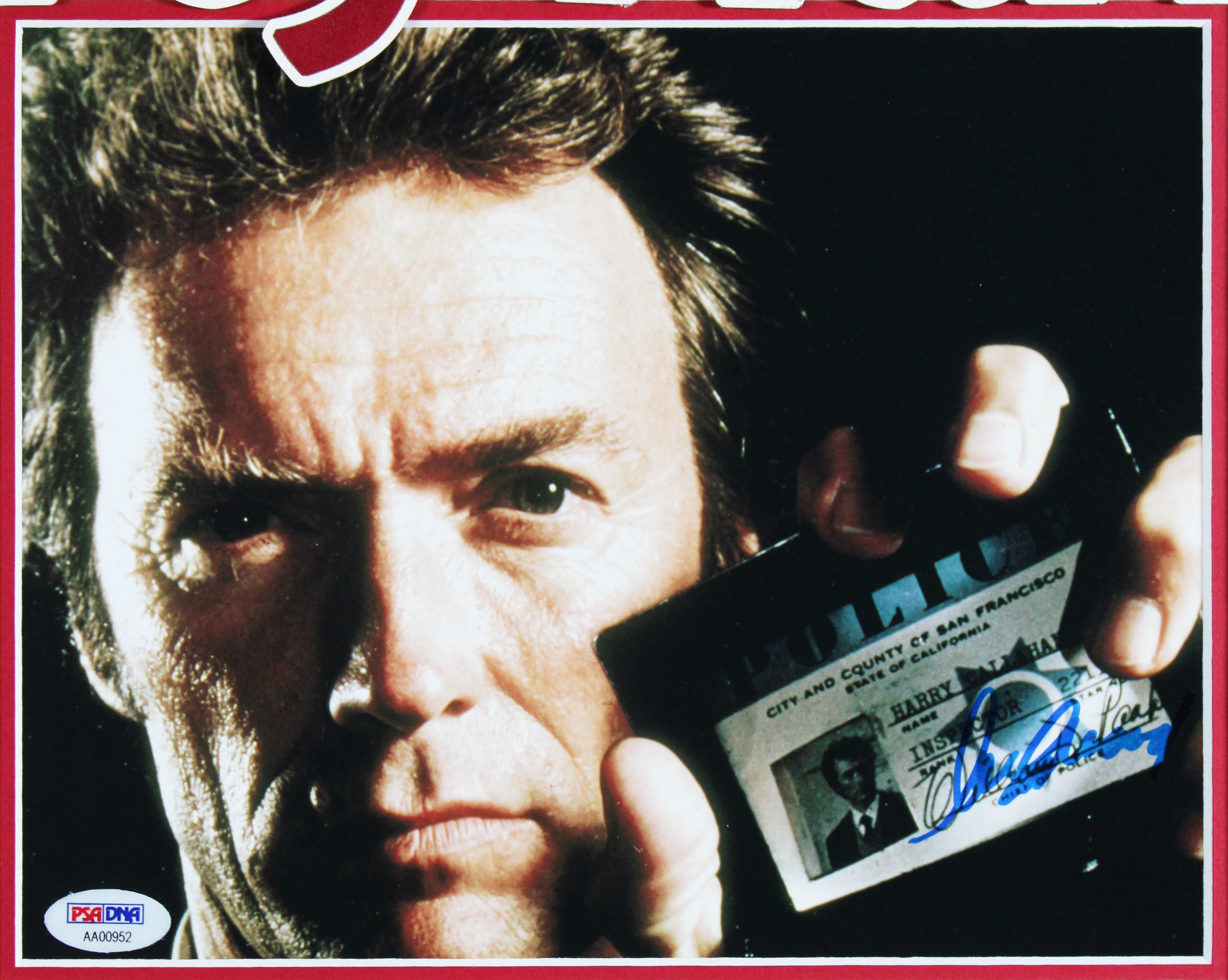 Clint Eastwood Dirty Harry Authentic Signed 8x10 Framed Photo PSA/DNA #AA00952