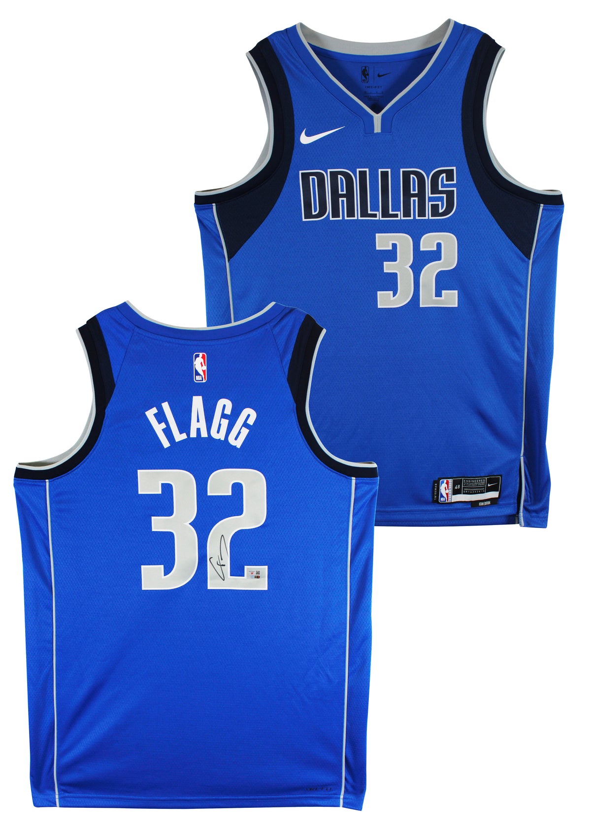 Mavericks Cooper Flagg Authentic Signed Blue Nike Icon Swingman Jersey Fanatics