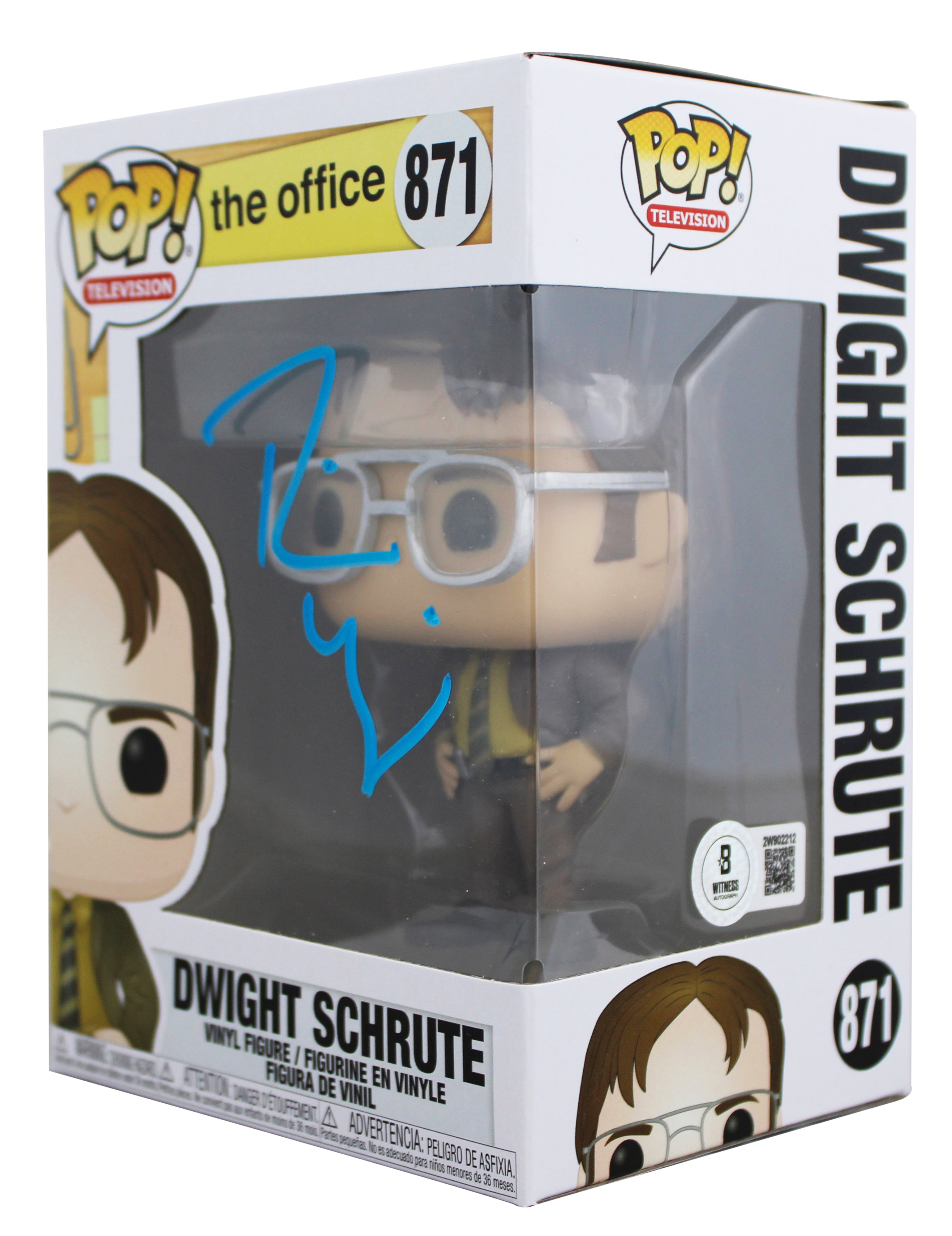 Rainn Wilson The Office Signed Dwight Schrute #871 Funko Pop Vinyl Figure BAS 3
