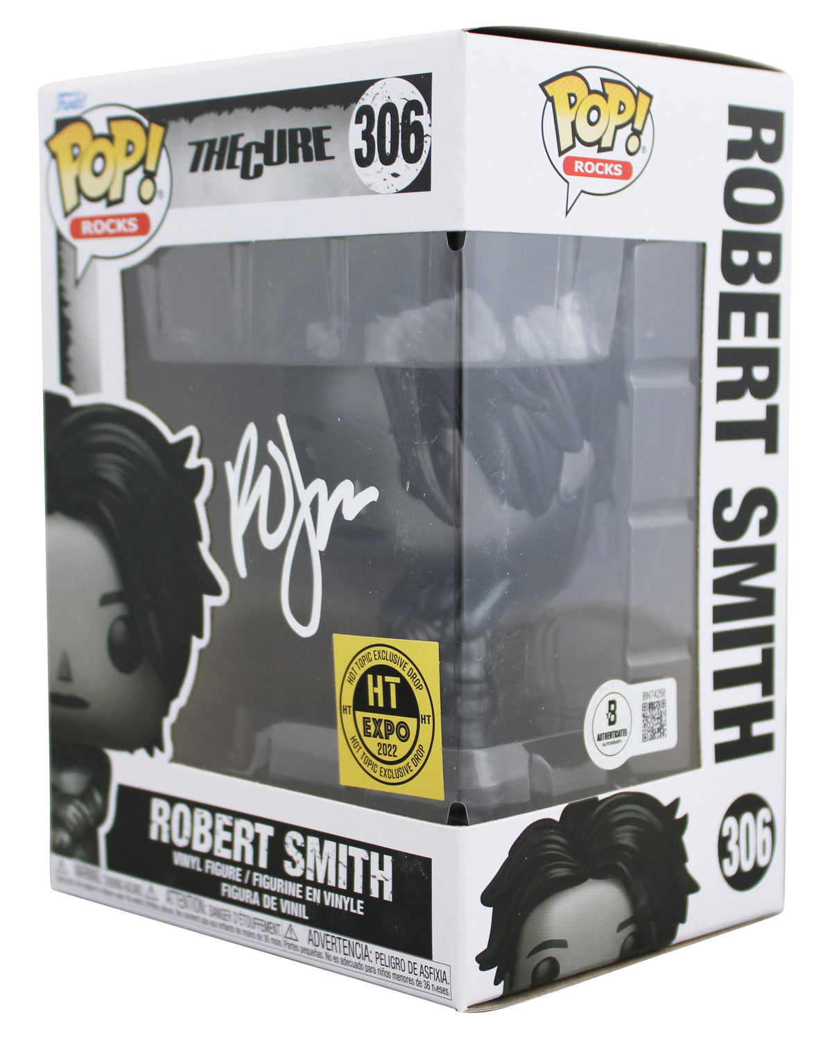 Robert Smith The Cure Signed #306 HT Ex Drop Funko Pop Vinyl Figure BAS #BN74258