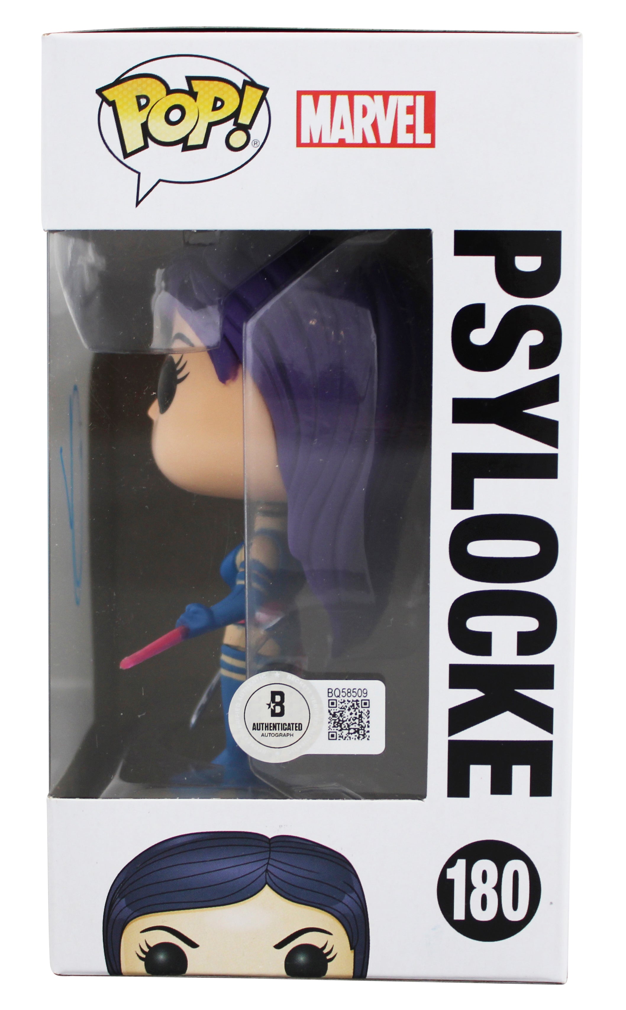 Olivia Munn X-Men Signed Psylocke #180 Funko Pop Vinyl Figure BAS #BQ58509