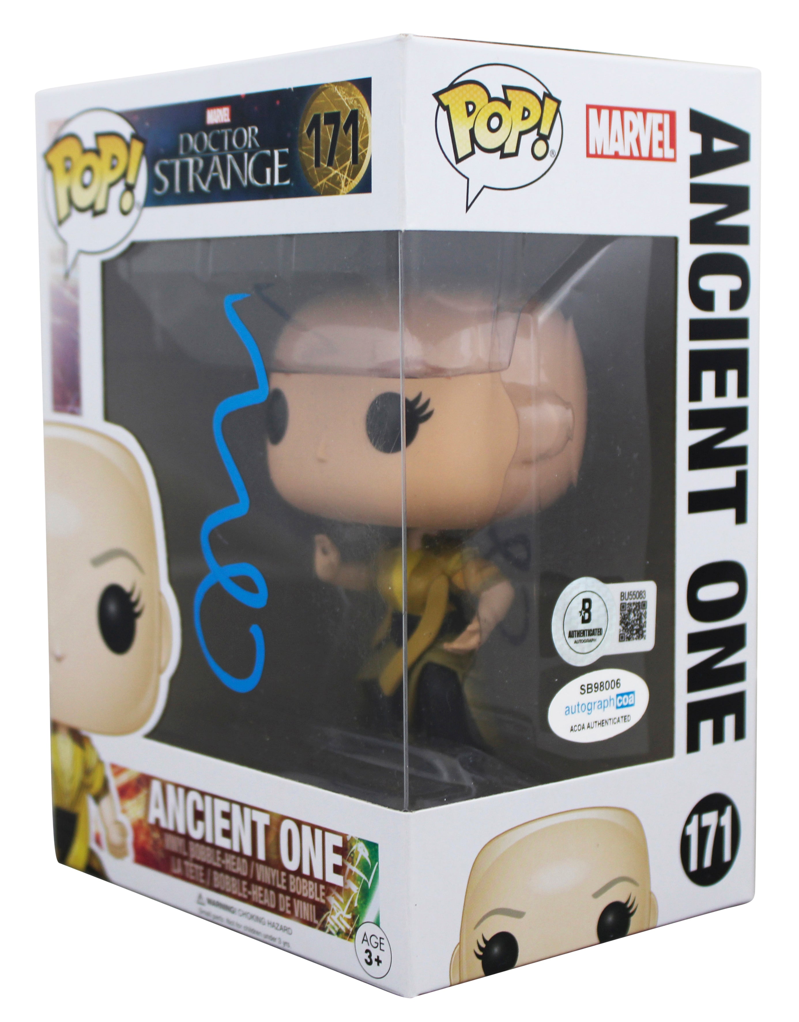 Tilda Swinton Doctor Strange Signed #171 Funko Pop Vinyl Figure BAS #BU55083