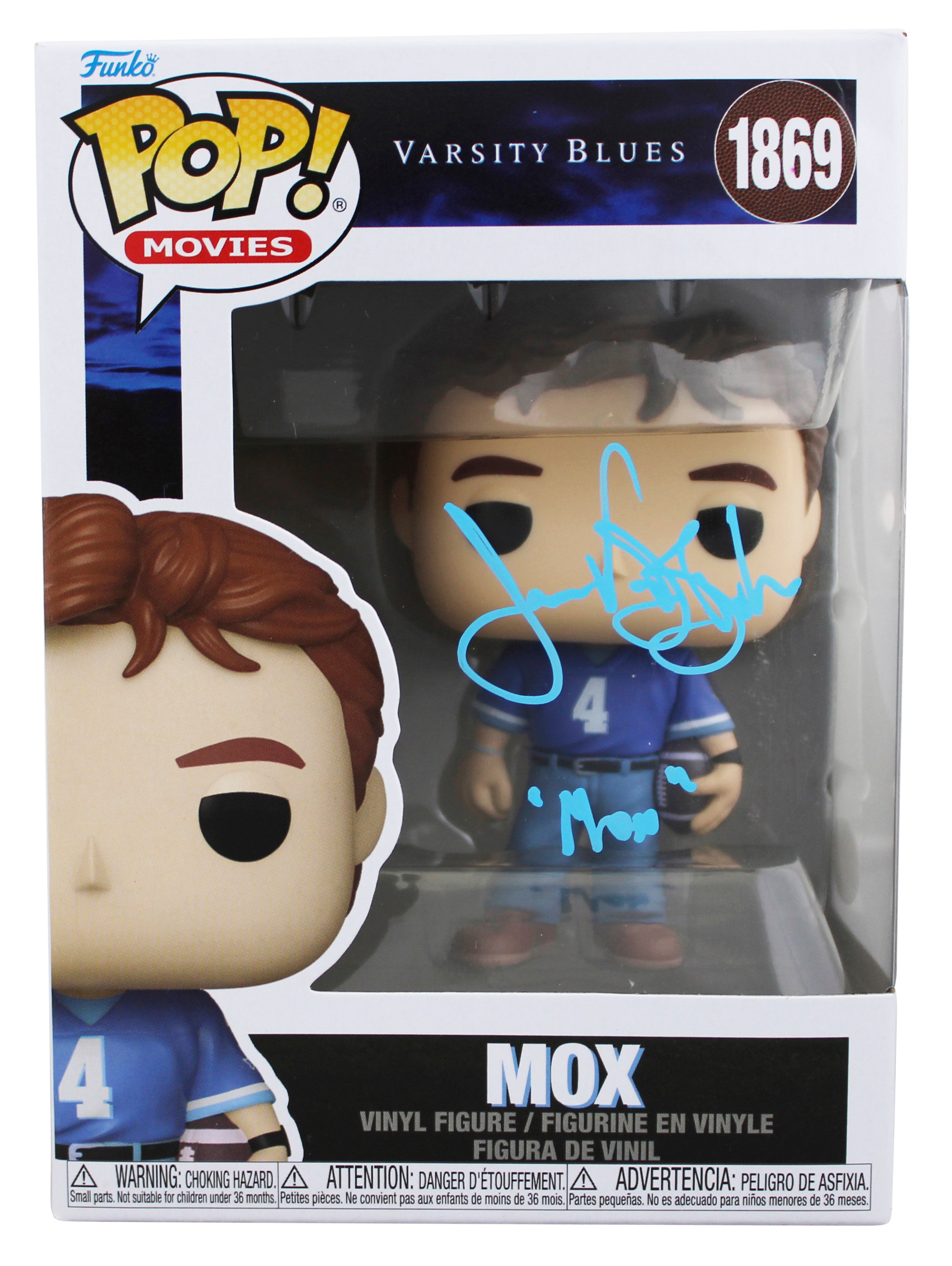 James Van Der Beek Varsity Blues "Mox" Signed #1869 Funko Pop Vinyl Figure JSA