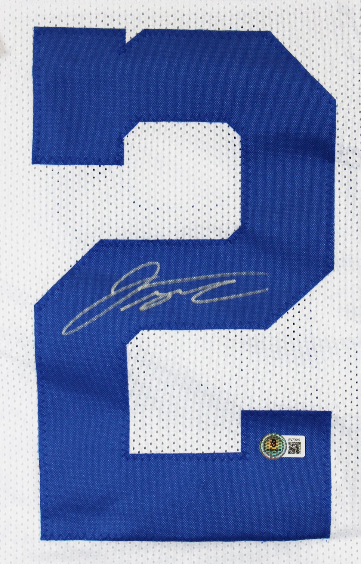 Jonathan Taylor Authentic Signed White Pro Style Framed Jersey Autographed BAS