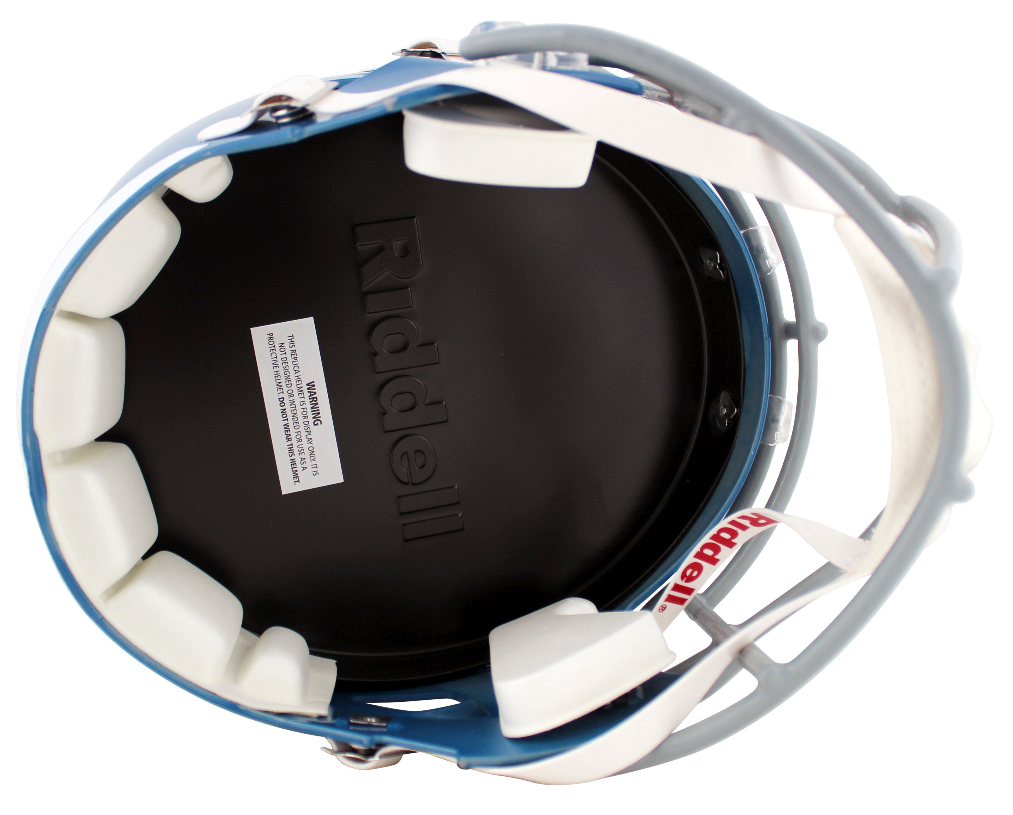 Ole Miss A.J. Brown Signed Powder Blue Full Size Speed Rep Helmet W/ Case BAS W