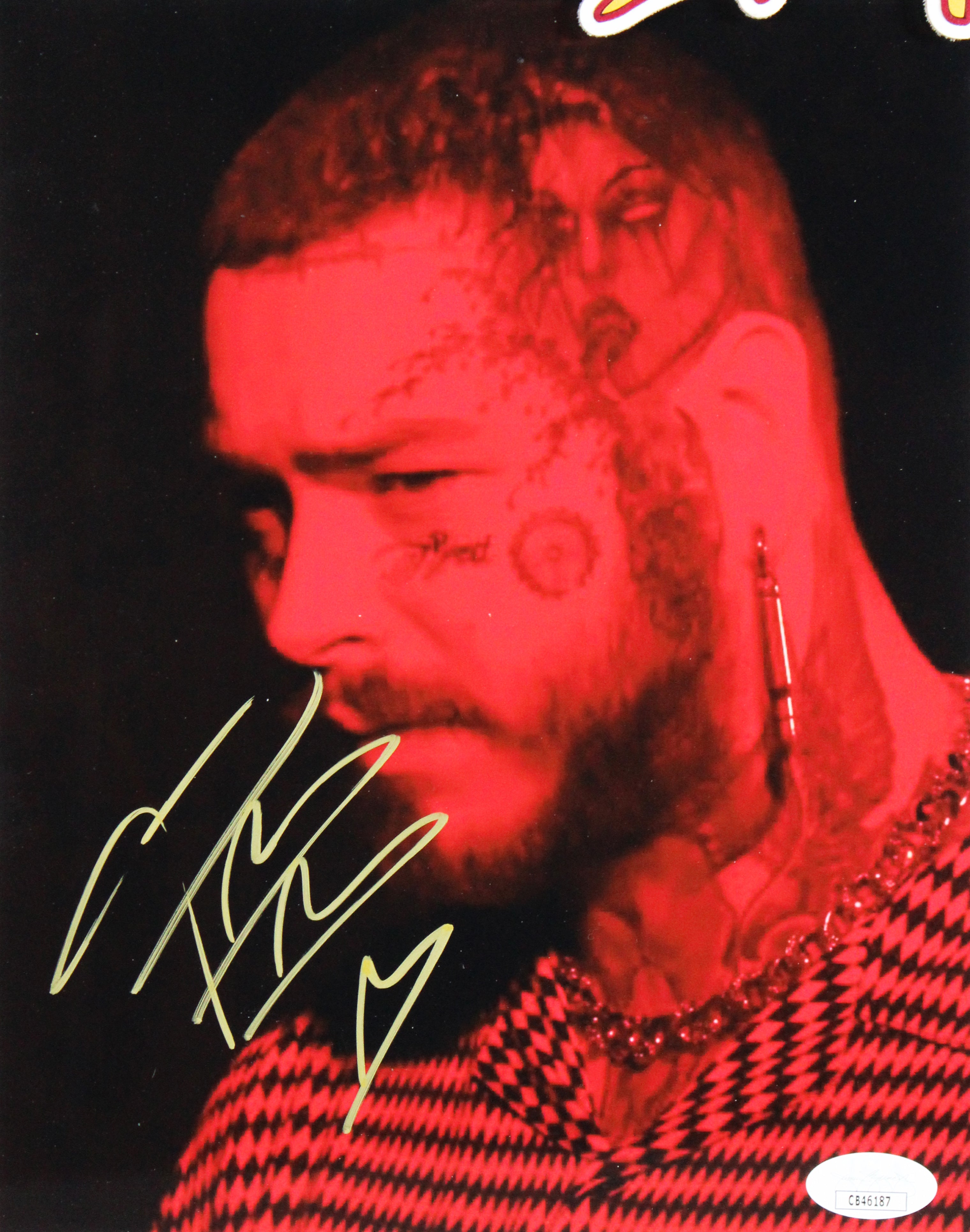 Post Malone Authentic Signed 8x10 Framed Photo Autographed JSA #CB46187