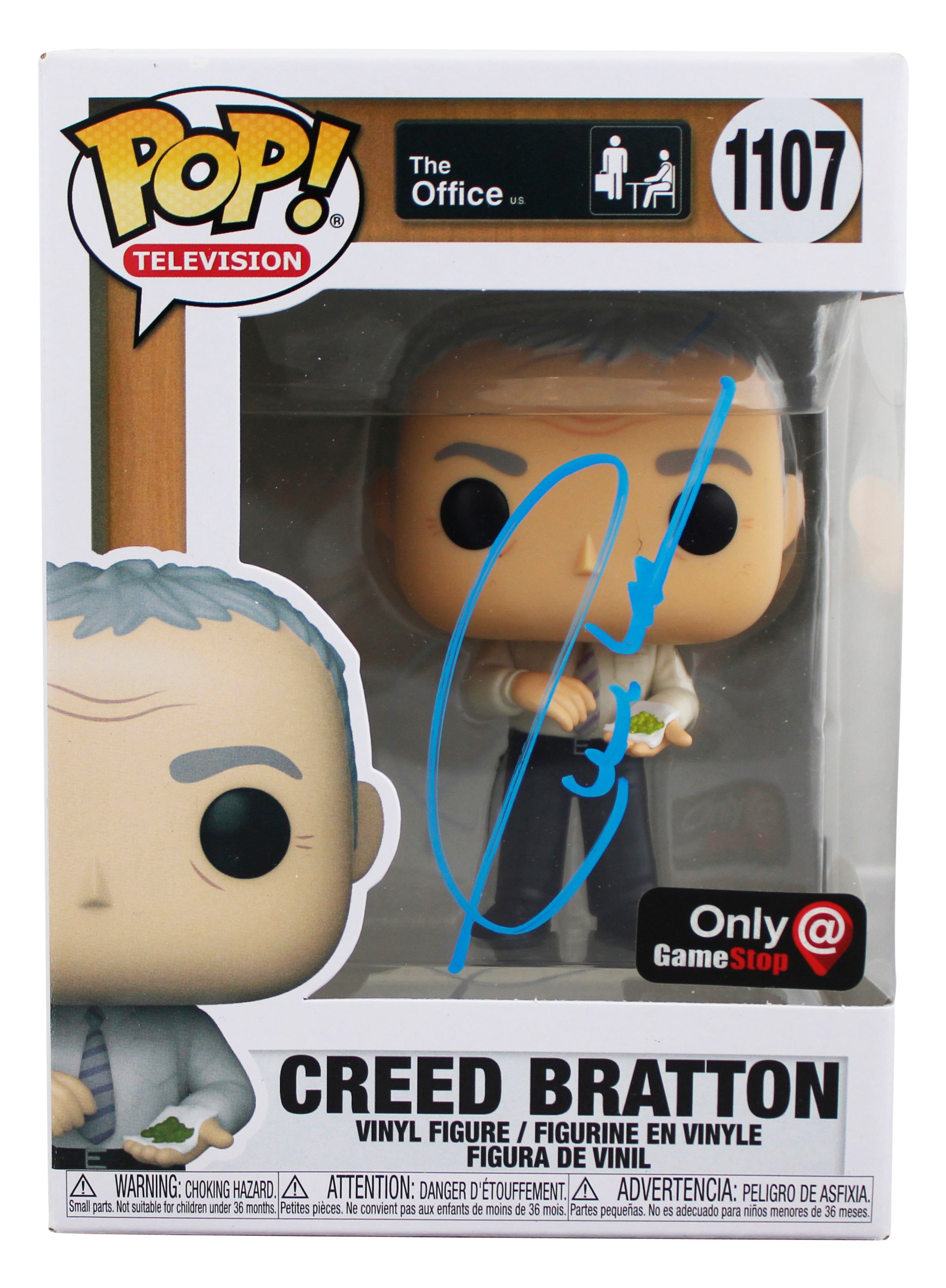 Creed Bratton The Office Signed #1107 Funko Pop Vinyl Figure JSA #WIT546325