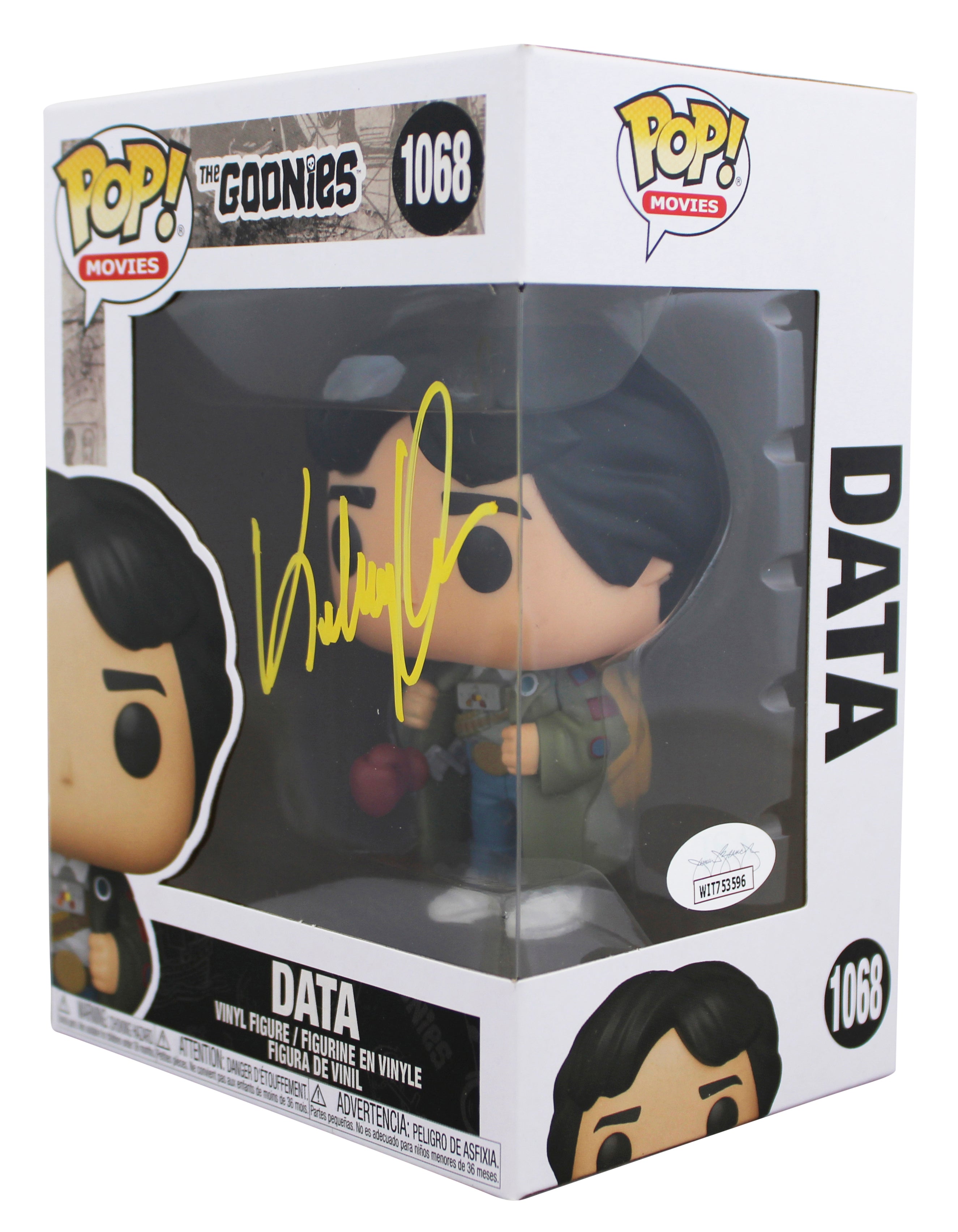 Ke Huy Quan The Goonies Signed Data #1068 Funko Pop Vinyl Figure JSA #WIT753596