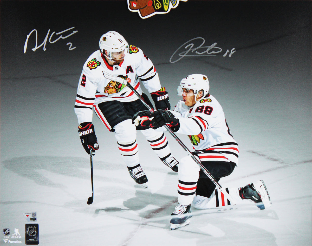 Duncan Keith & Patrick Kane Signed 16x20 Framed Spotlight Photo Fanatics