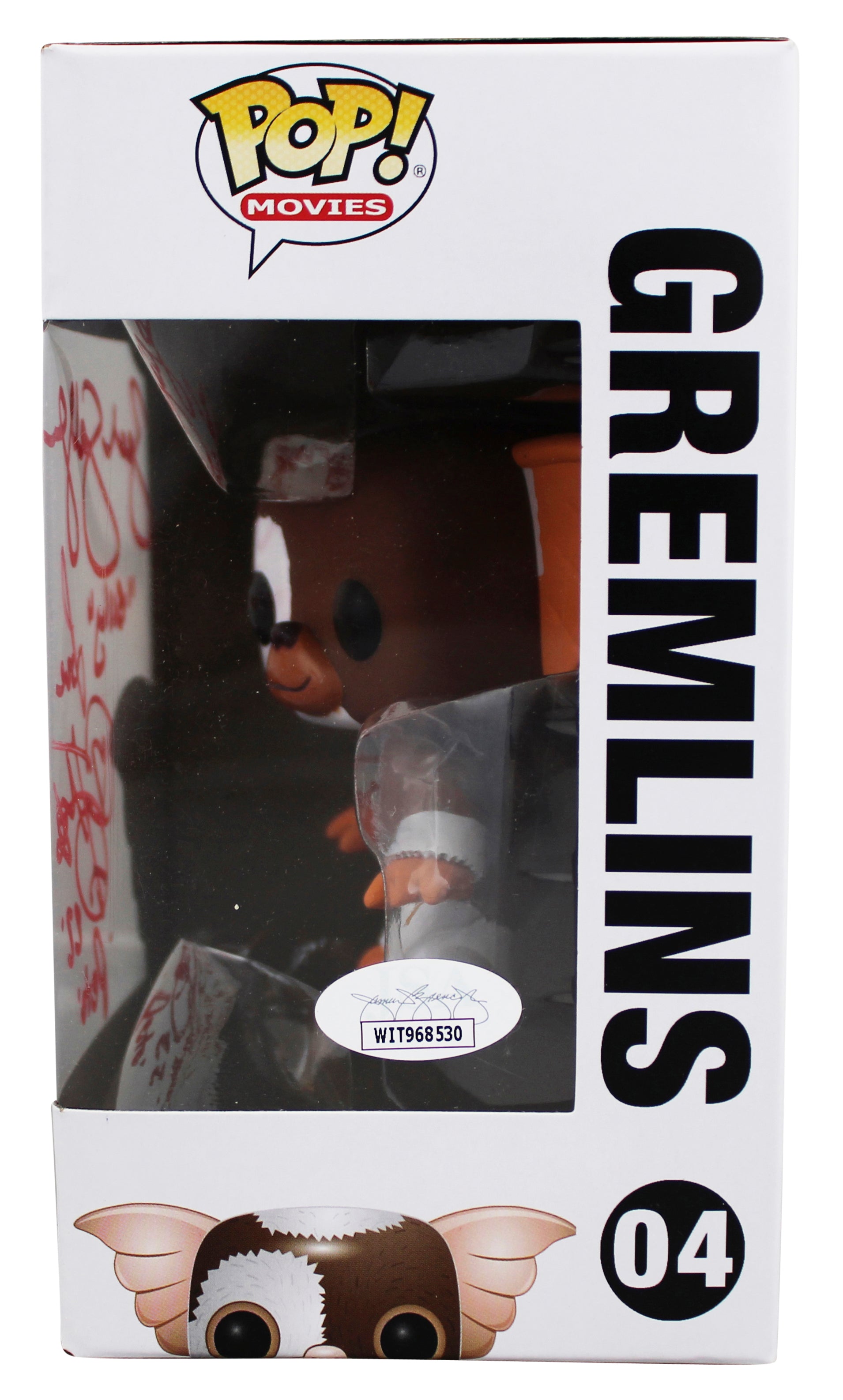 Zach Galligan & Corey Feldman Gremlins Signed Gizmo #04 Funko Pop Figure JSA